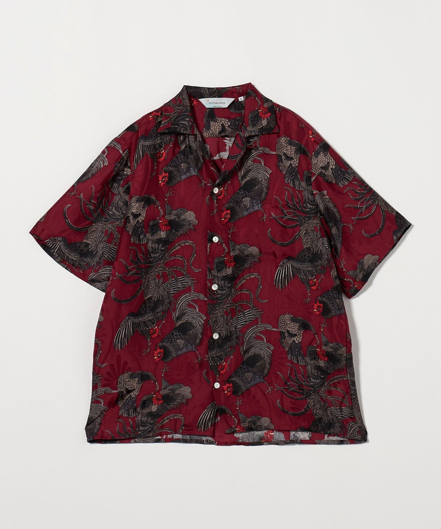 NIPOALOHA × BY GAME COCK JAKUCHU ITO NIPOALOHA × BY]GAME COCK JAKUCHU ITO SHORT SLEEVE SHIRT/ SHIRT