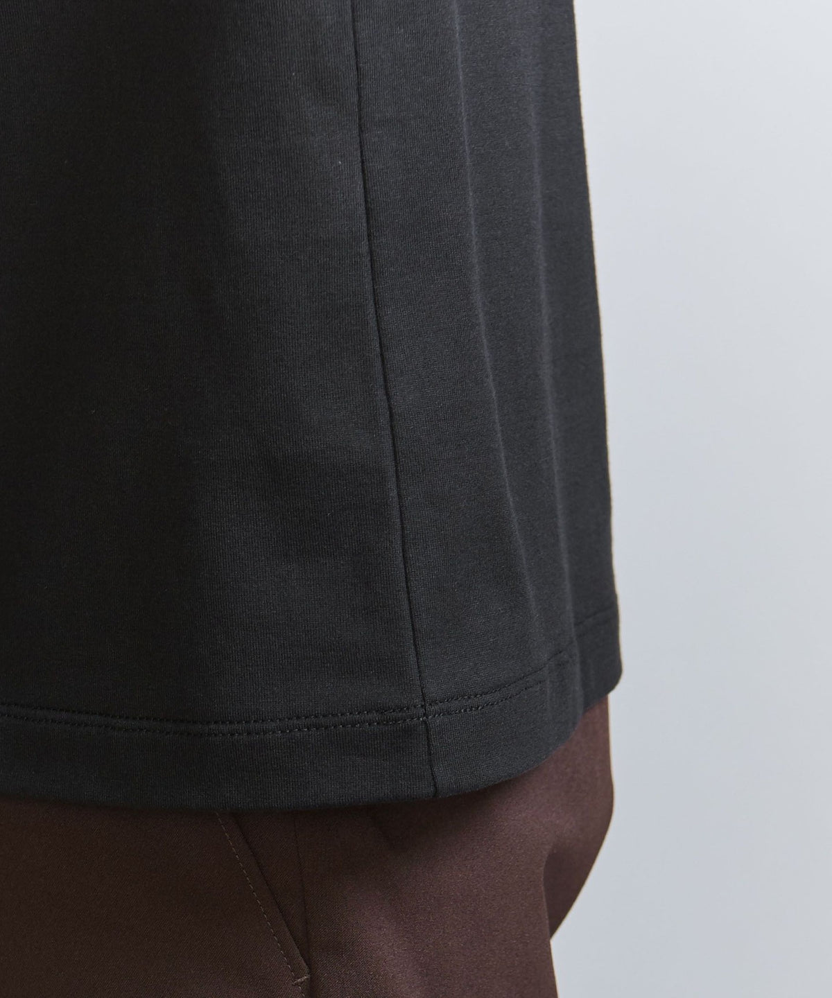 【網路限定 WARDROBE SMART】 光滑精梳棉高領上衣【抗菌・防臭】