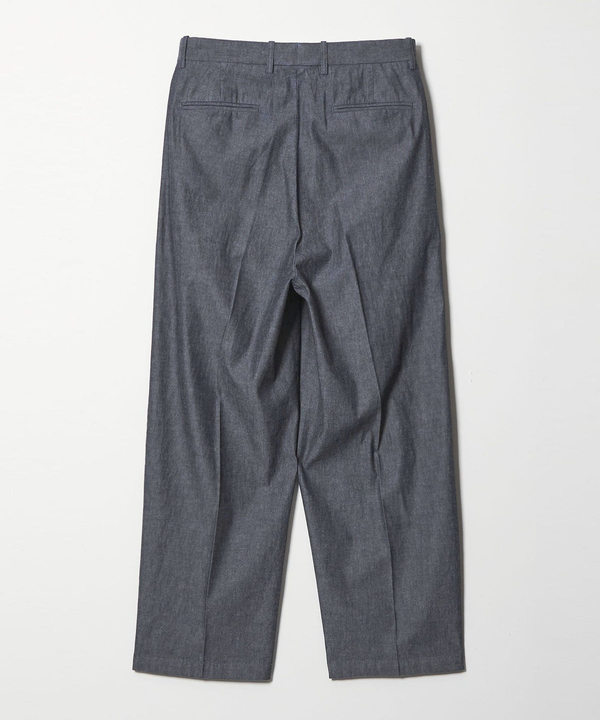<Steven Alan> デニムシャンブレー イン ツープリーツ ドレス トラウザーズ