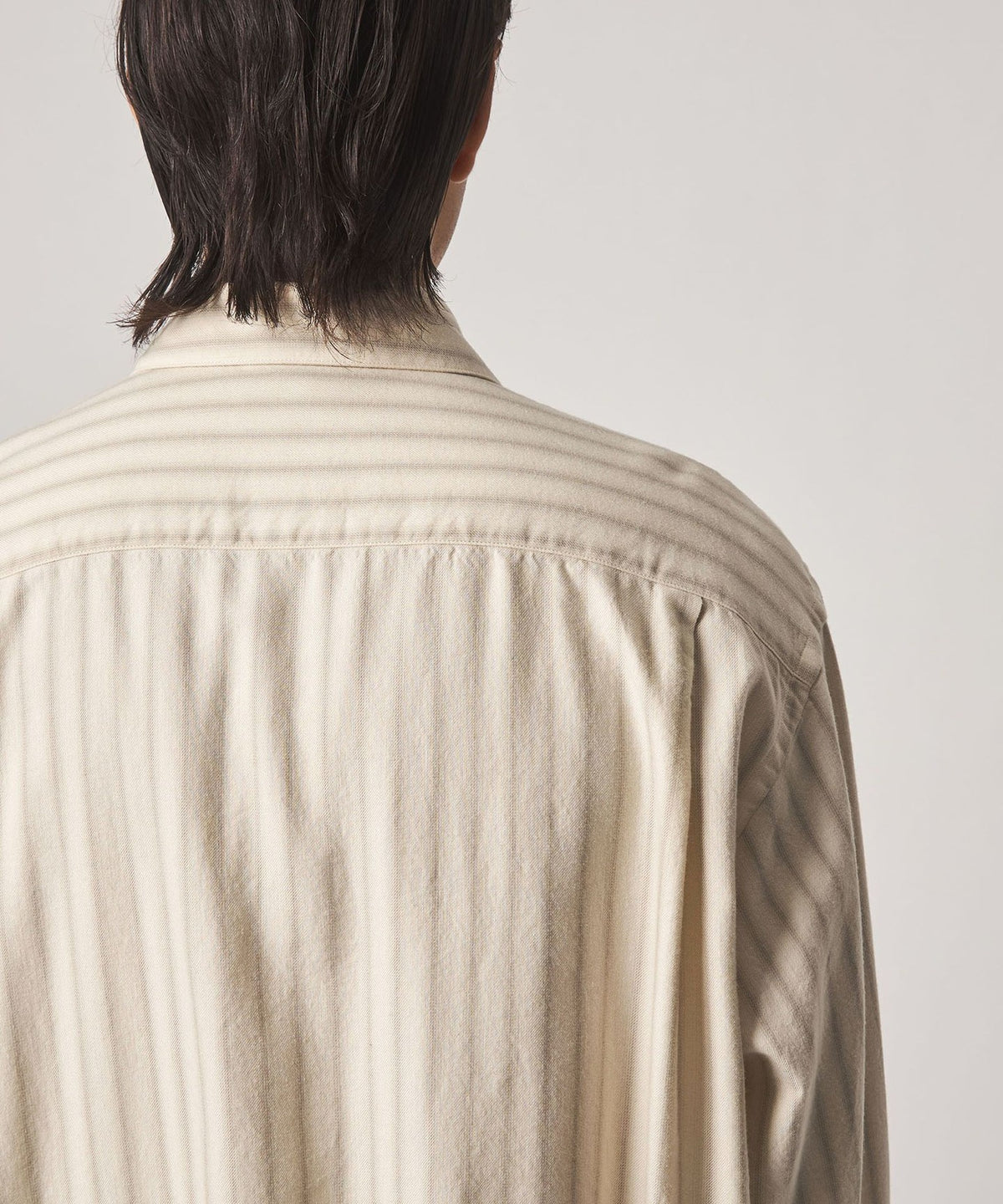 <Steven Alan> 法蘭絨 漸層條紋 標準領 寬鬆襯衫