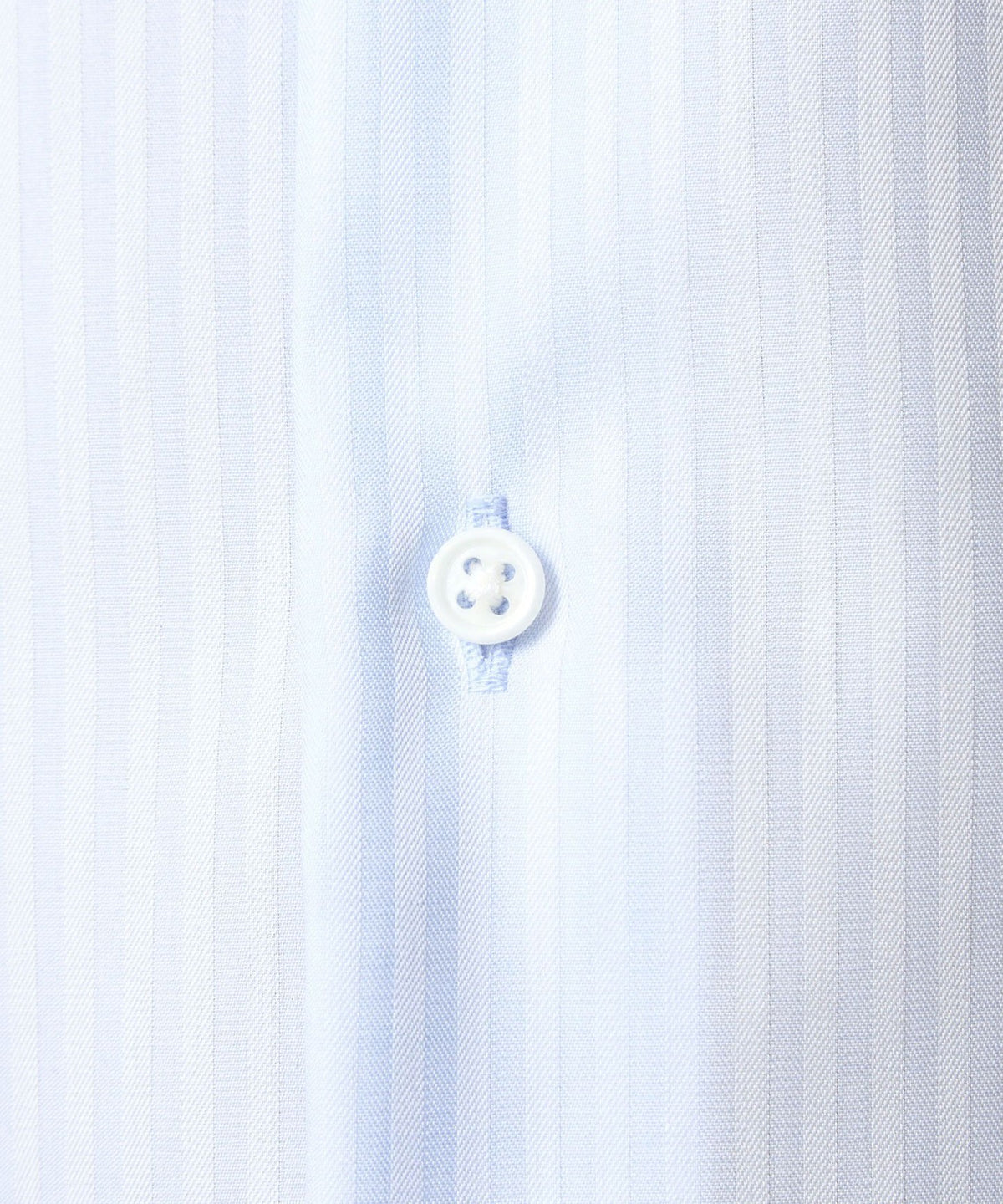 Cotton Shadow Stripe Cleric Wide Collar Dress Shirt - Easy Iron -