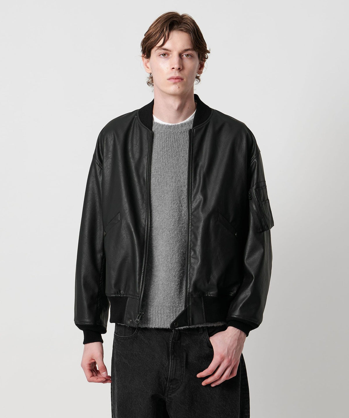 <UNITED ARROWS & SONS> 合成皮革 L-2B 夹克