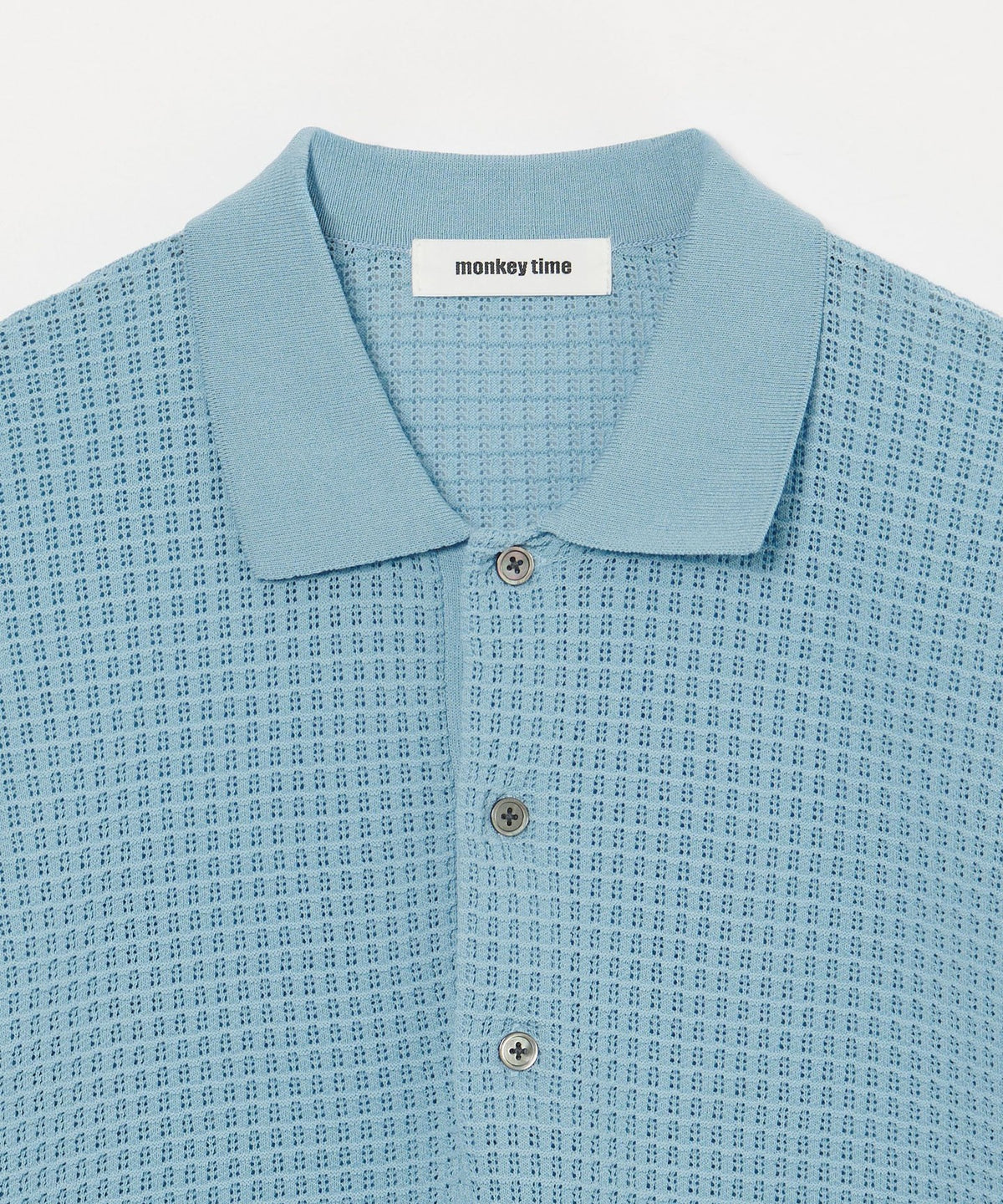 Sheer Knit Polo Shirt