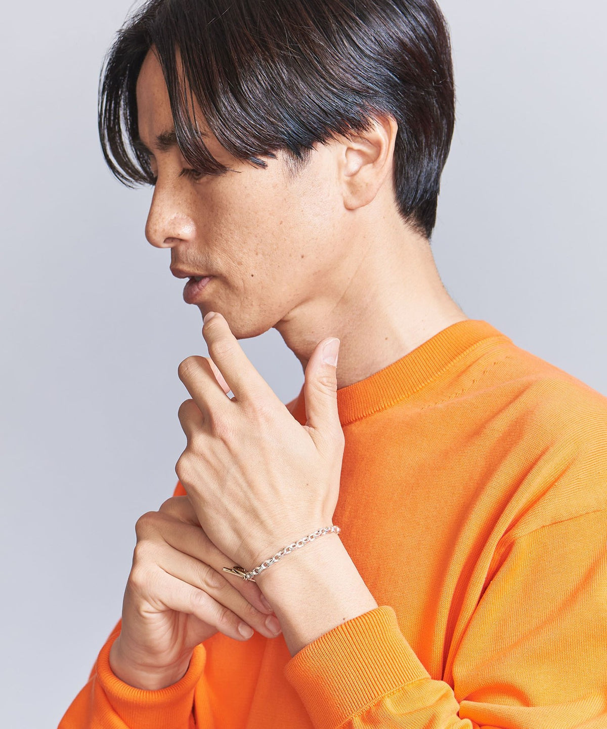 925银 x 黄铜 手链