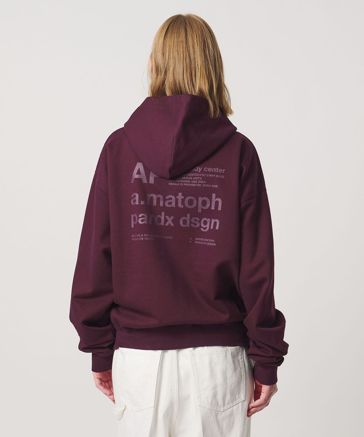 <PARADOX DESIGNAM for AEWEN MATOPH>连帽卫衣