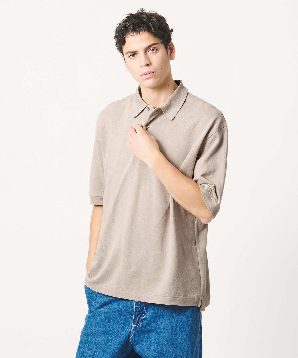 <LOEFF>ピケ ショートスリーブ ポロシャツ UNISEX