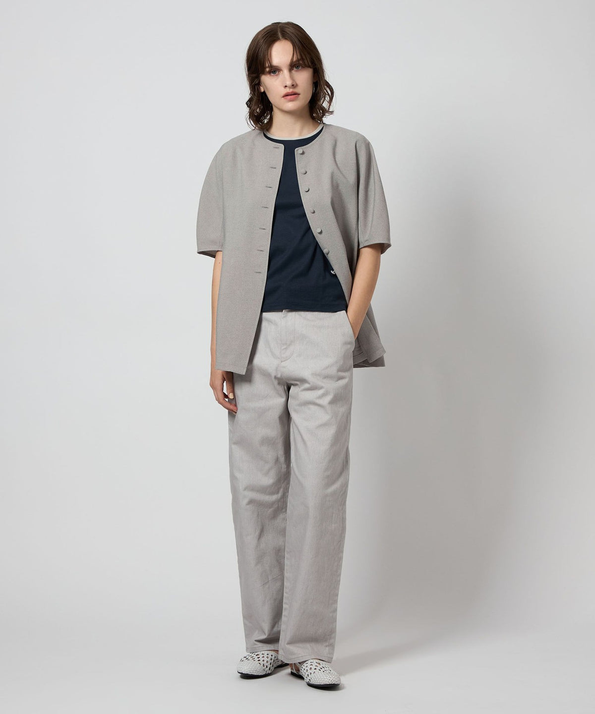 <Steven Alan>竹节牛津纺衬衫