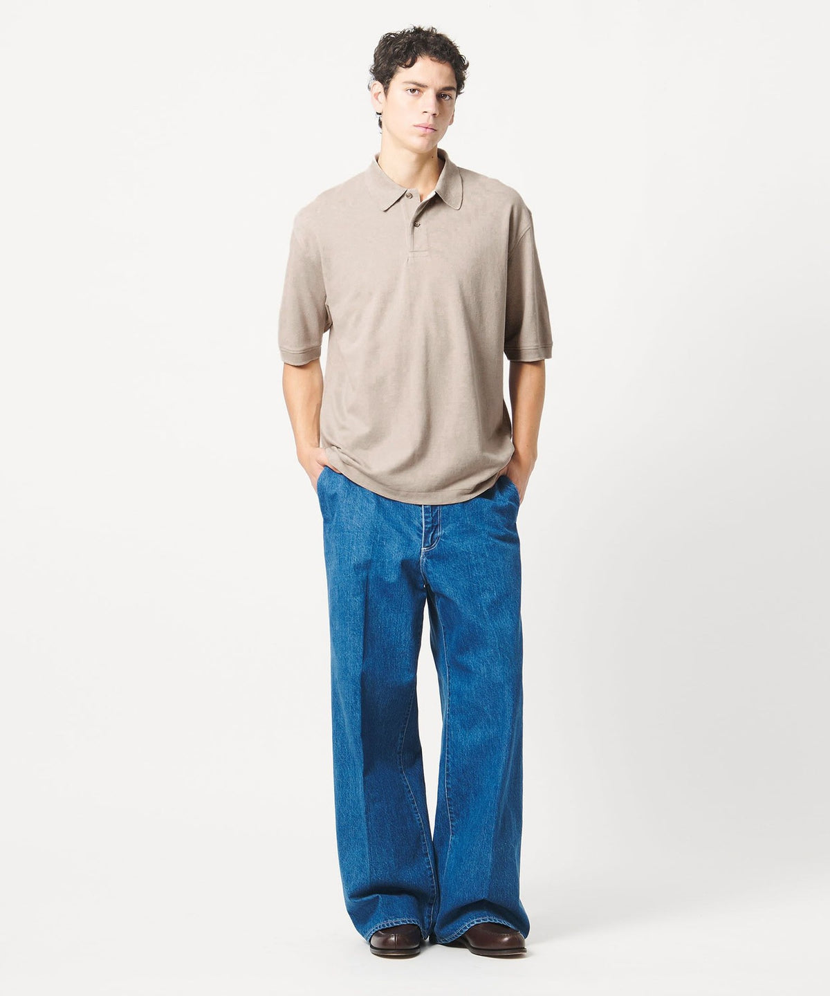 <LOEFF>ピケ ショートスリーブ ポロシャツ UNISEX
