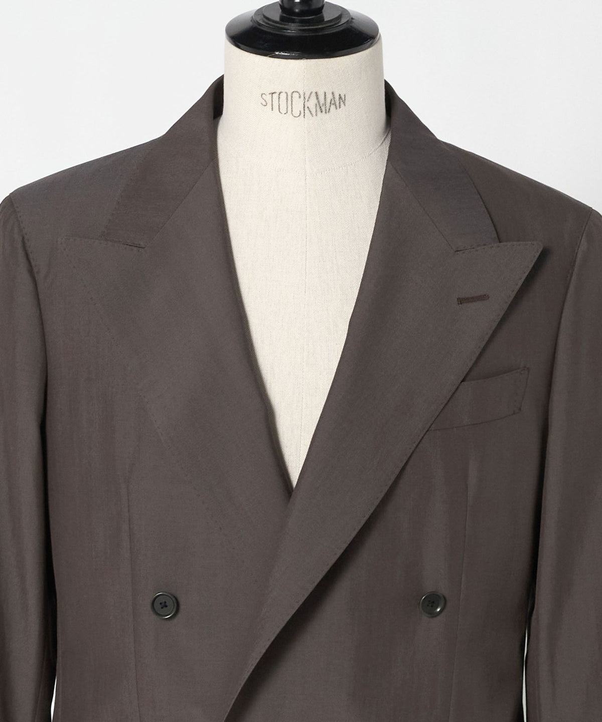 Poplin Double-Breasted 4-Button Tailored Jacket - R-MODEL