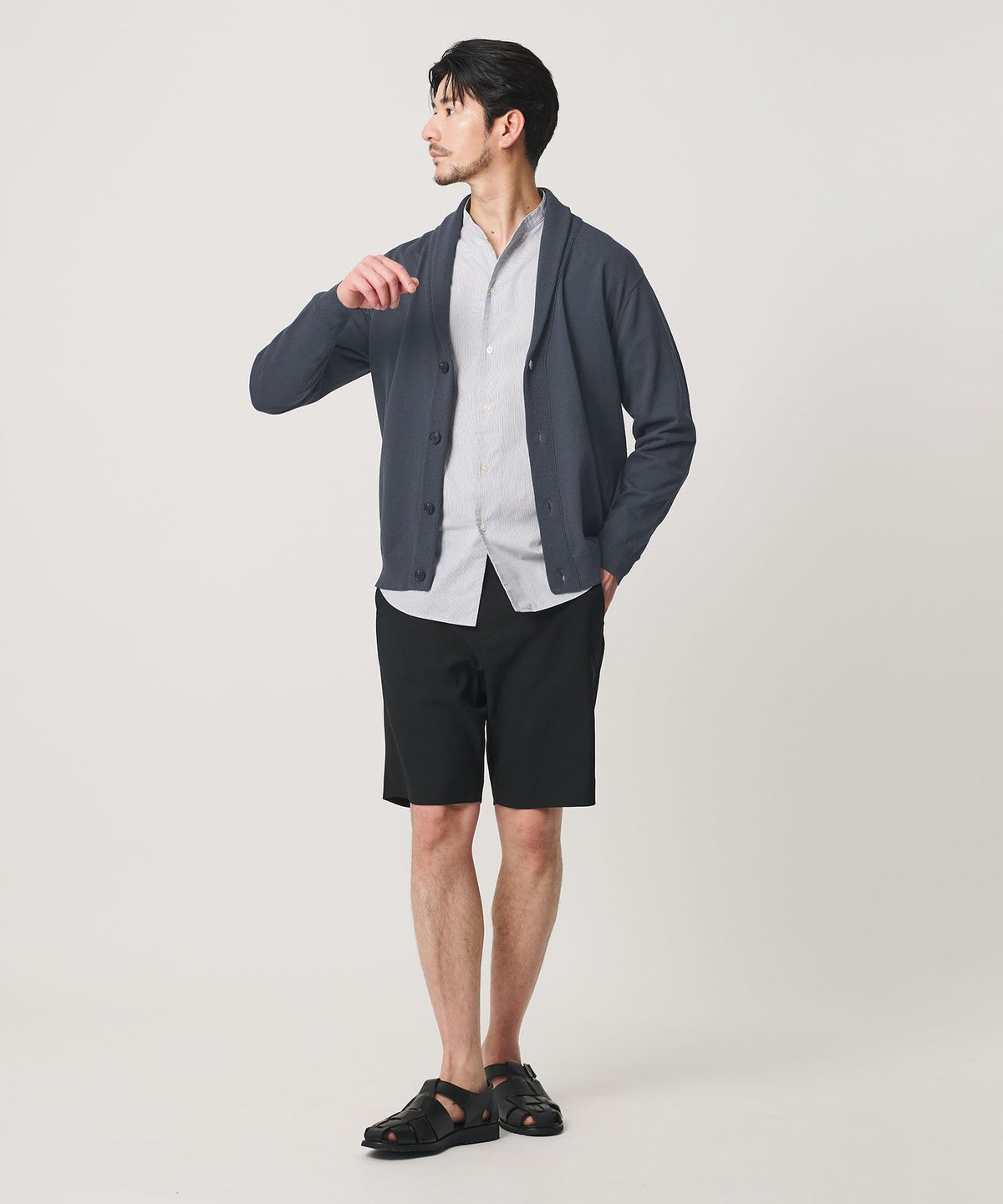 <WEB EXCLUSIVE WARDROBE SMART> Antibacterial Shawl Collar Cardigan <Antibacterial & Deodorant>