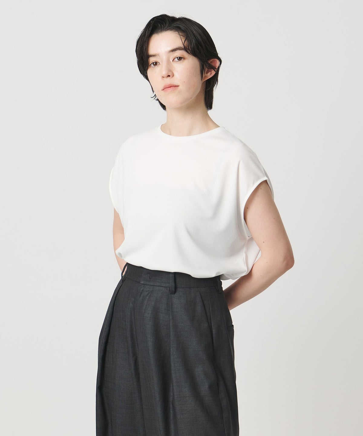 <MARW UNITED ARROWS> UV Protection Round Hem French Sleeve Pullover