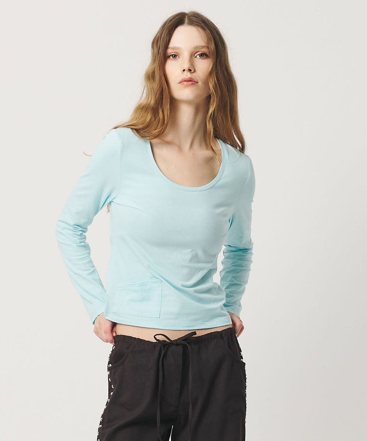 <ATTISESSION> Pocket Utility Cut-and-Sew Top
