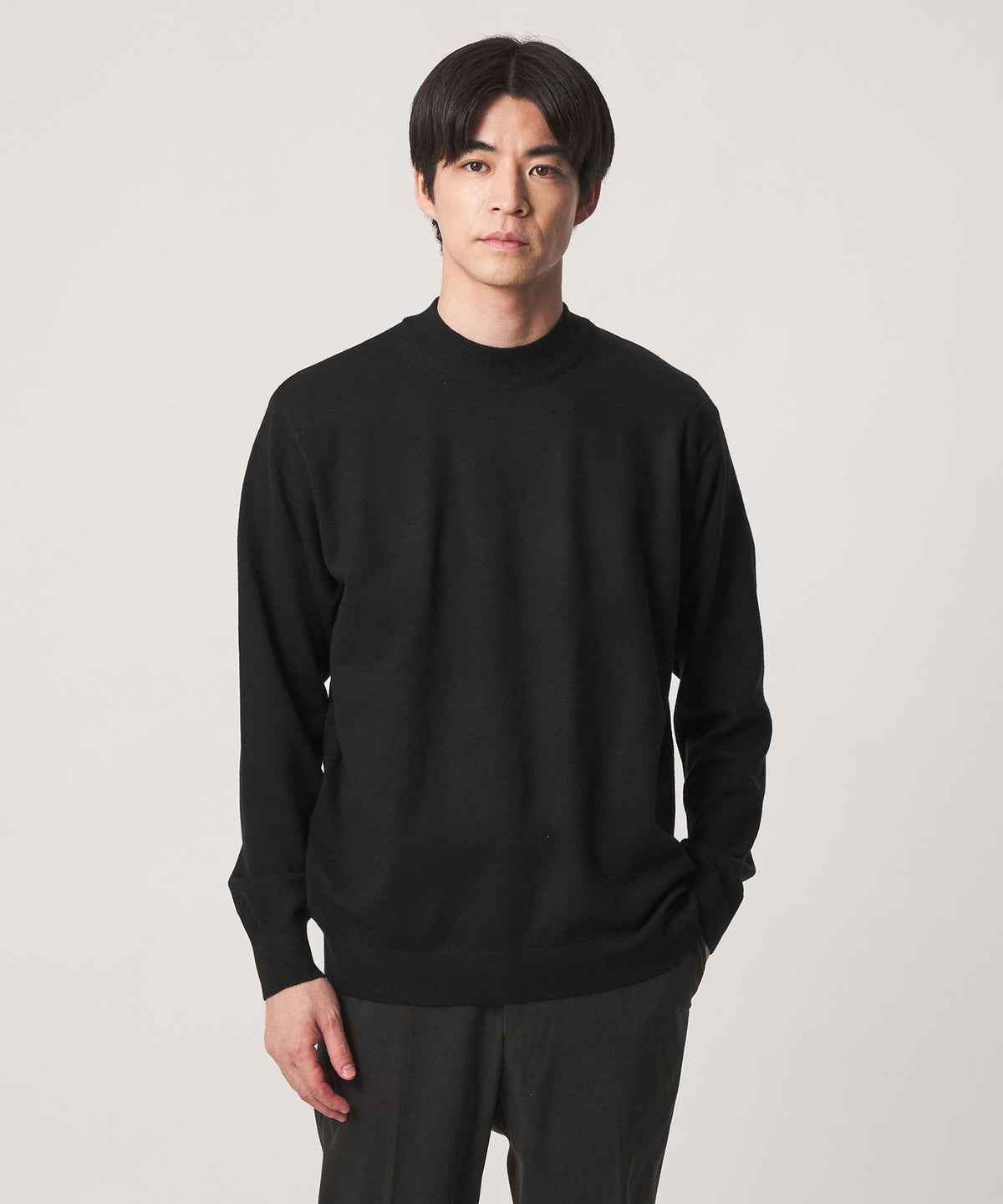 【網路限定】JUST fit 細針織 夾克內搭 假高領針織衫