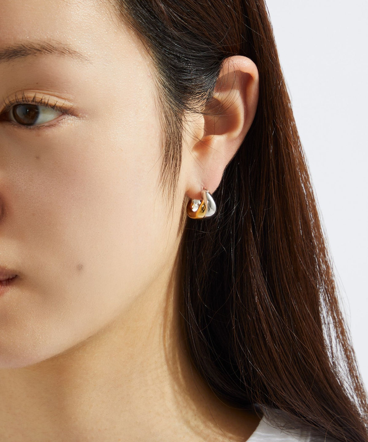 <by Preek> Mixed Botero Hoop Earrings