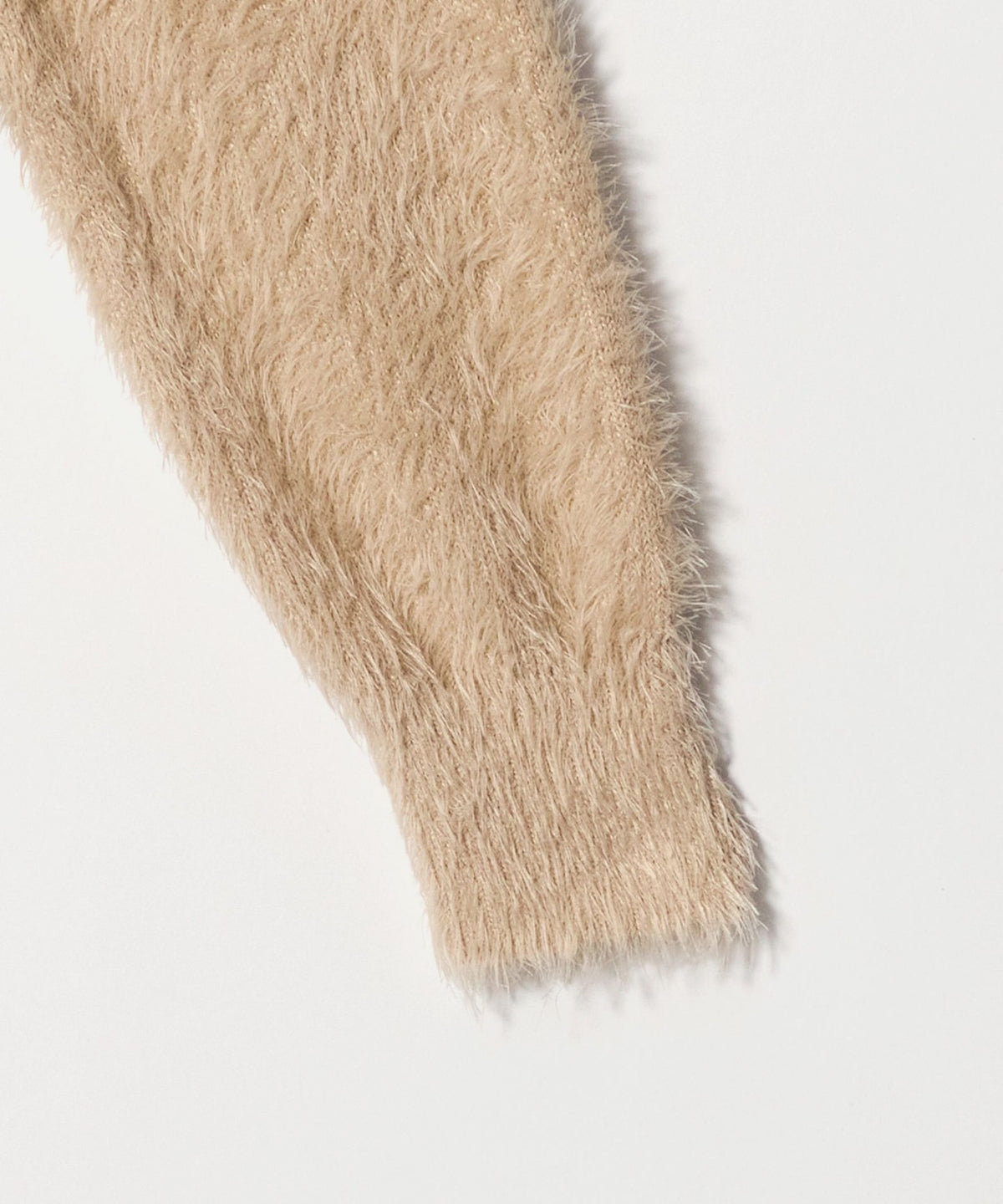 Nylon Blend Feather Knit Zip Hoodie