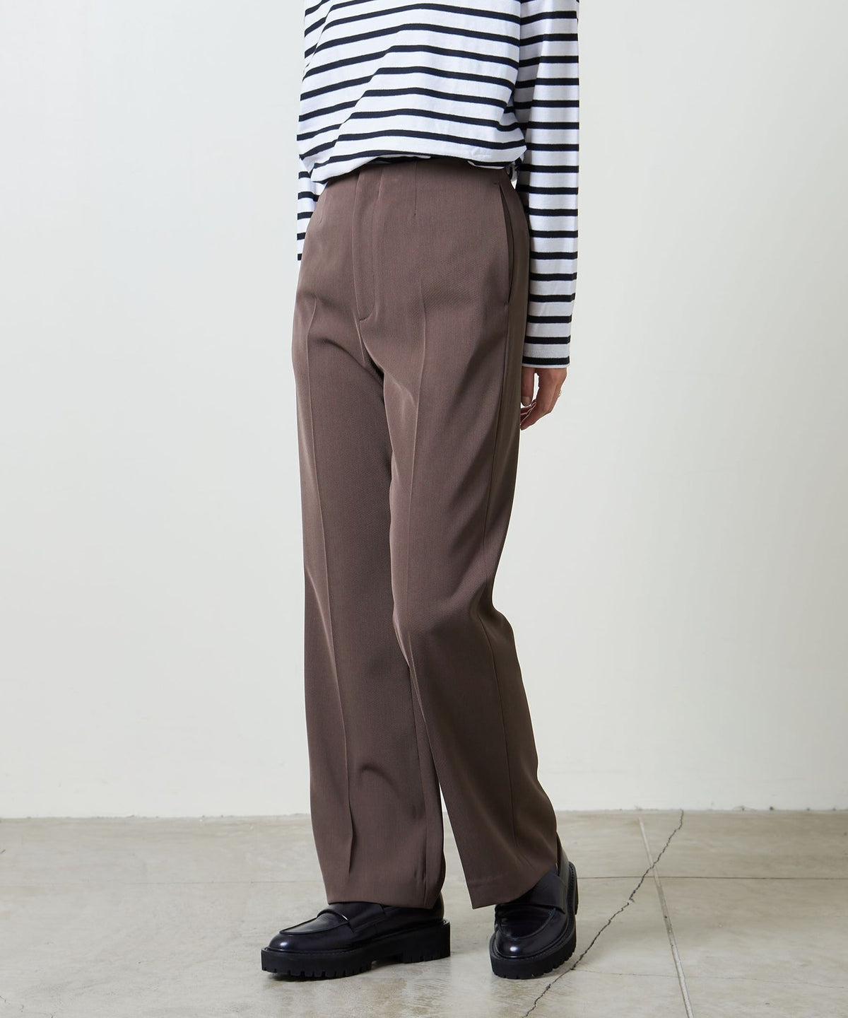 <MARW UNITED ARROWS>斜紋喇叭褲