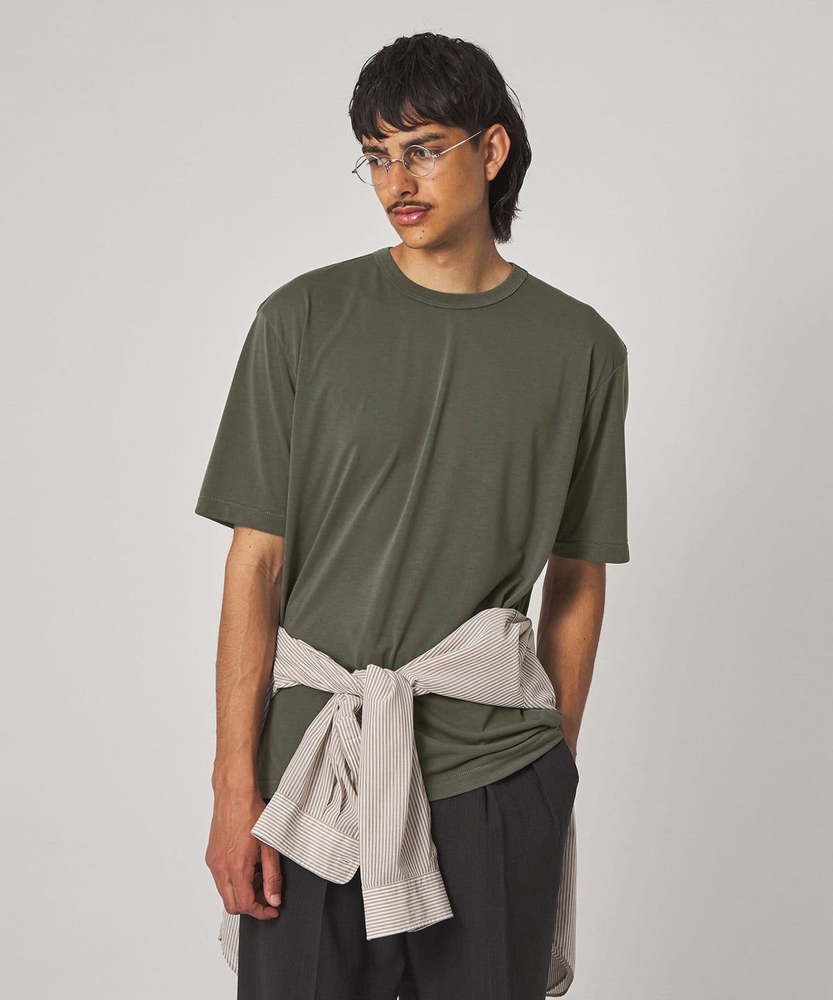 <Steven Alan> AQUA T-shirt BOLD