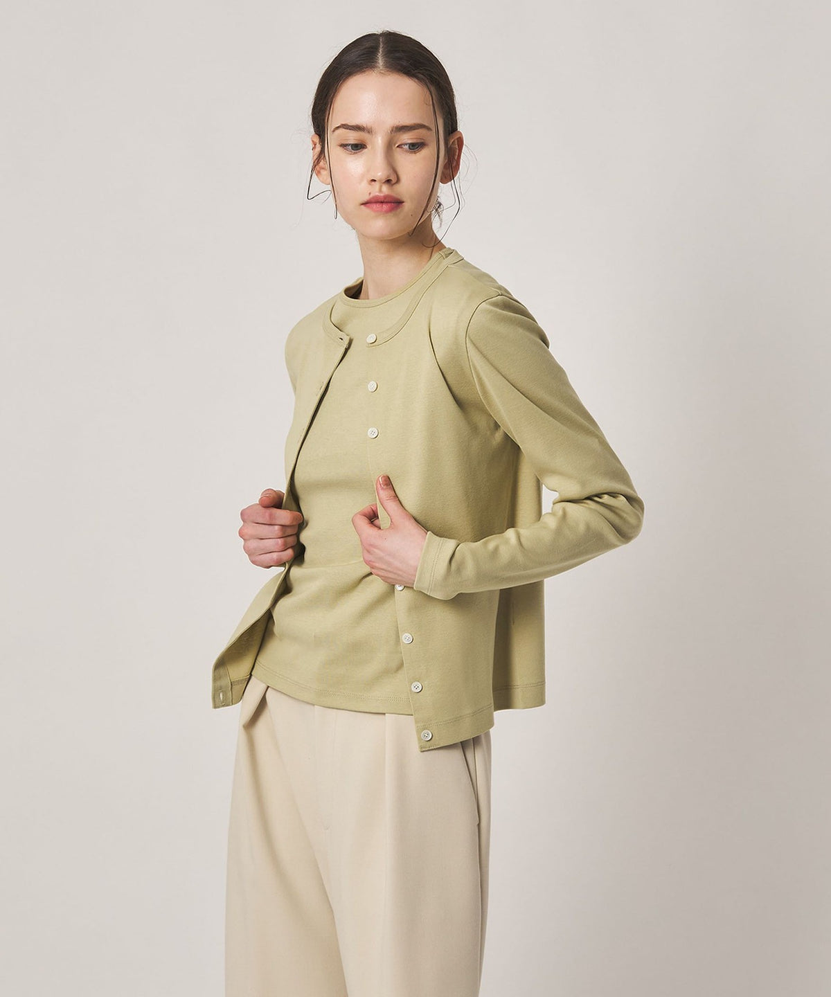<Steven Alan>棉質羅紋開襟衫
