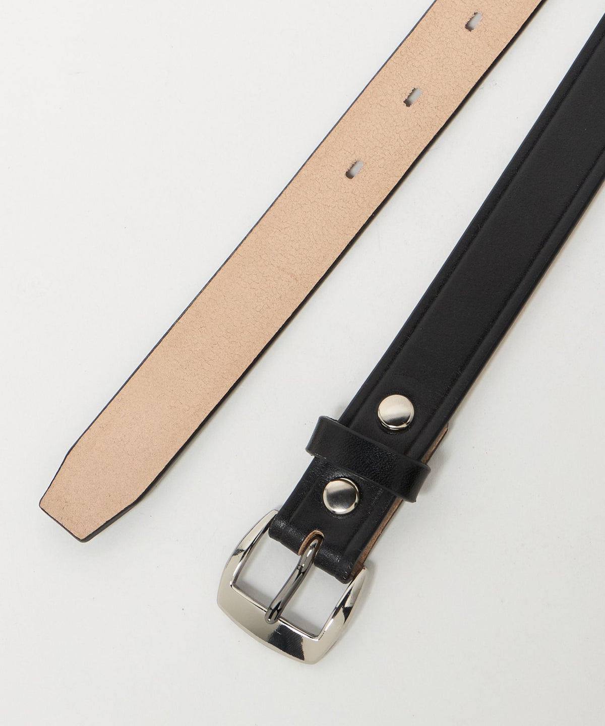 <H> Tea-Core Leather Belt