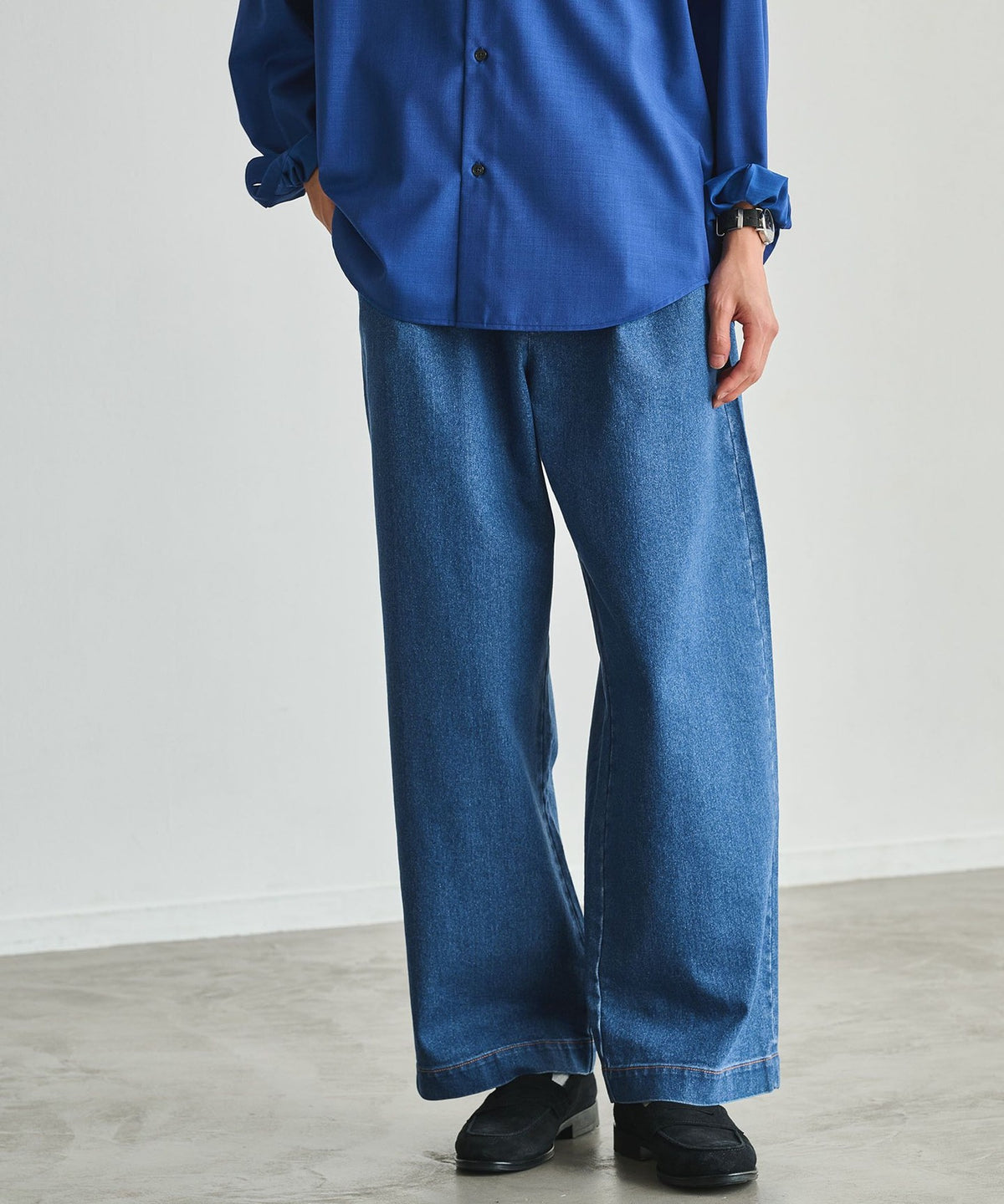 【Exclusive/WEB Limited】<3/2 WORKS> GLR Wide Denim Pants