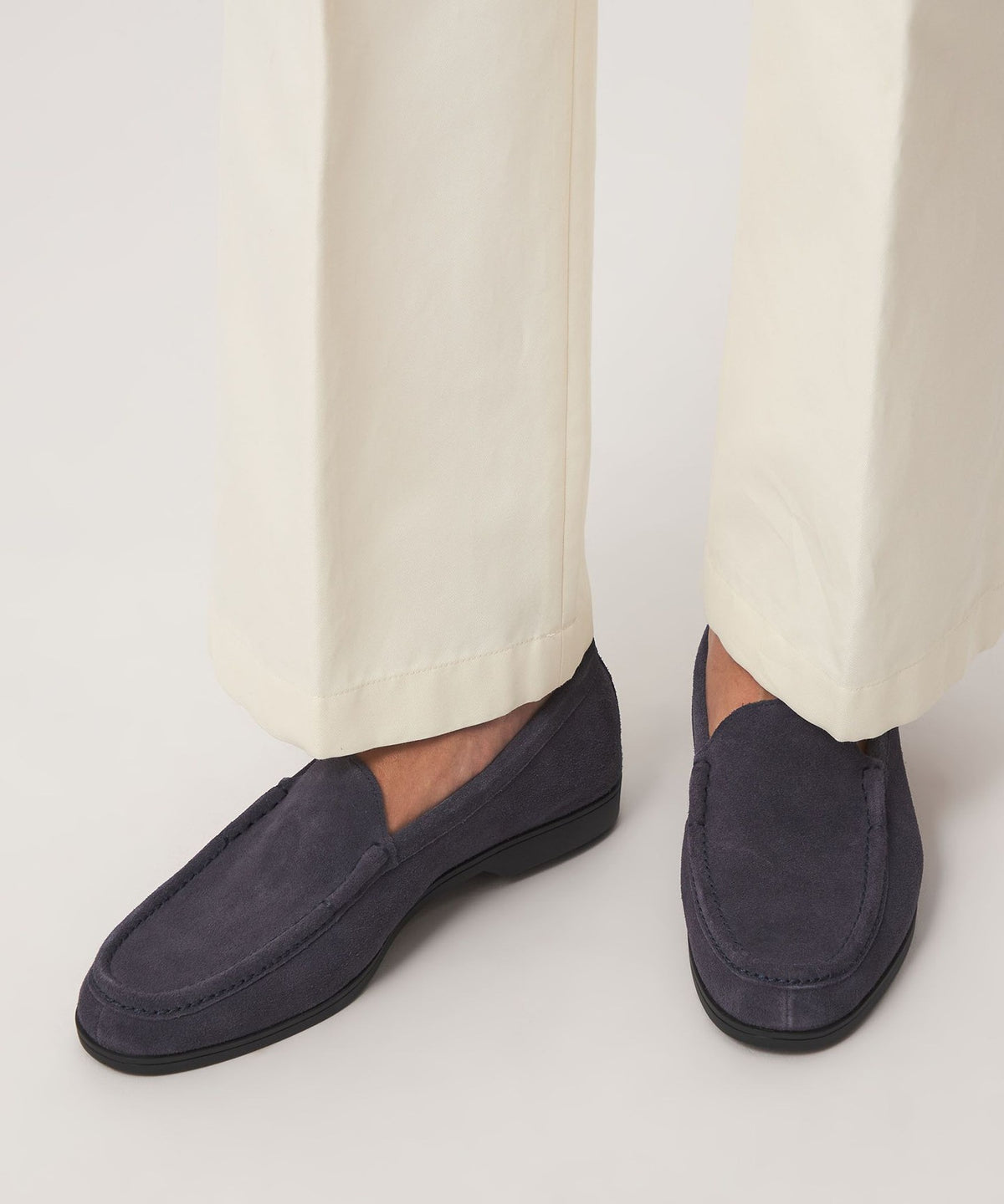 GLR Suede Vamp मोकासिन स्लिप-ऑन