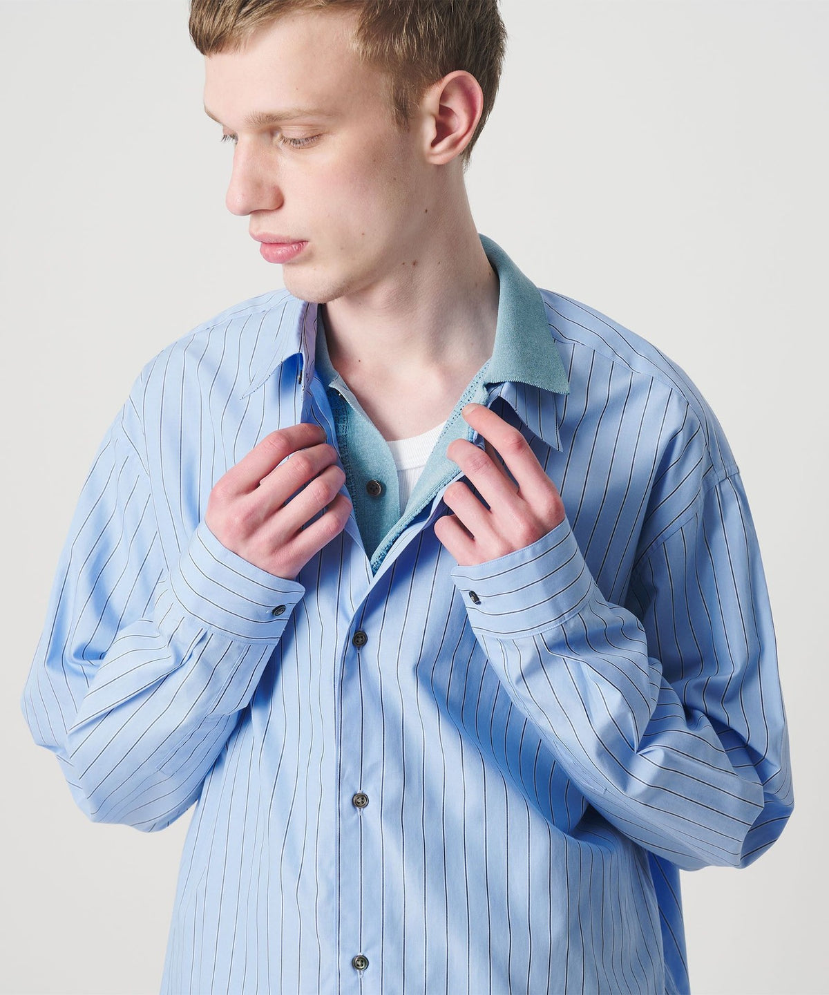 Sheer Knit Polo Shirt
