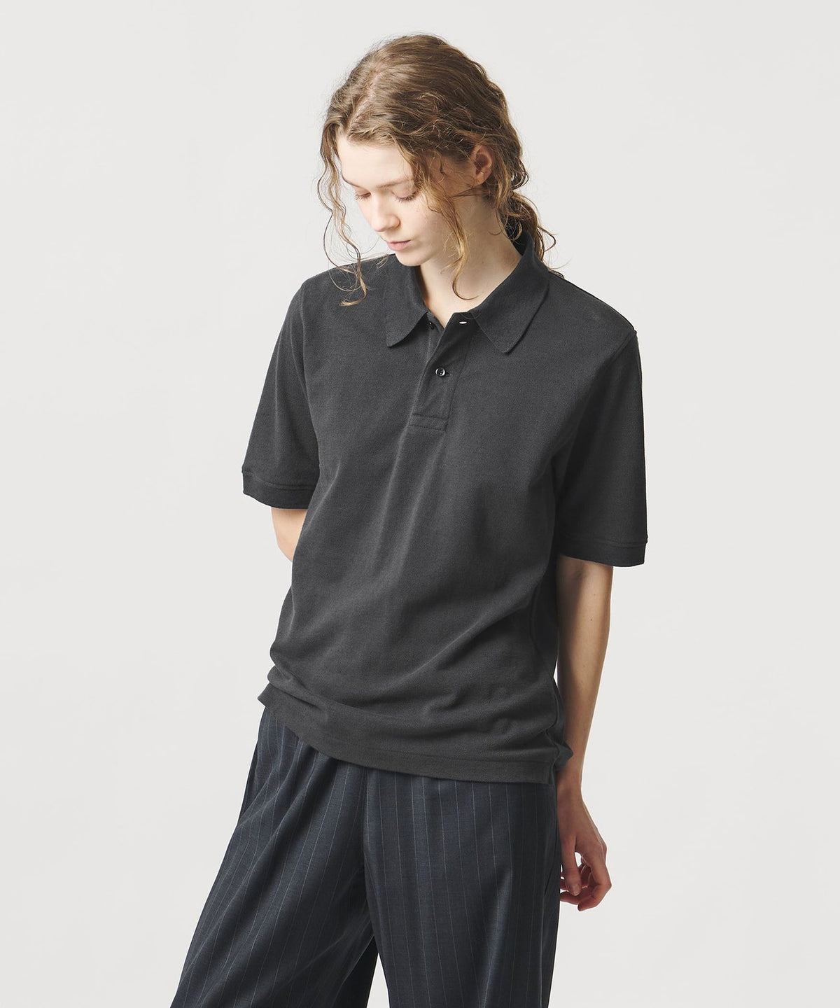 <LOEFF>ピケ ショートスリーブ ポロシャツ UNISEX