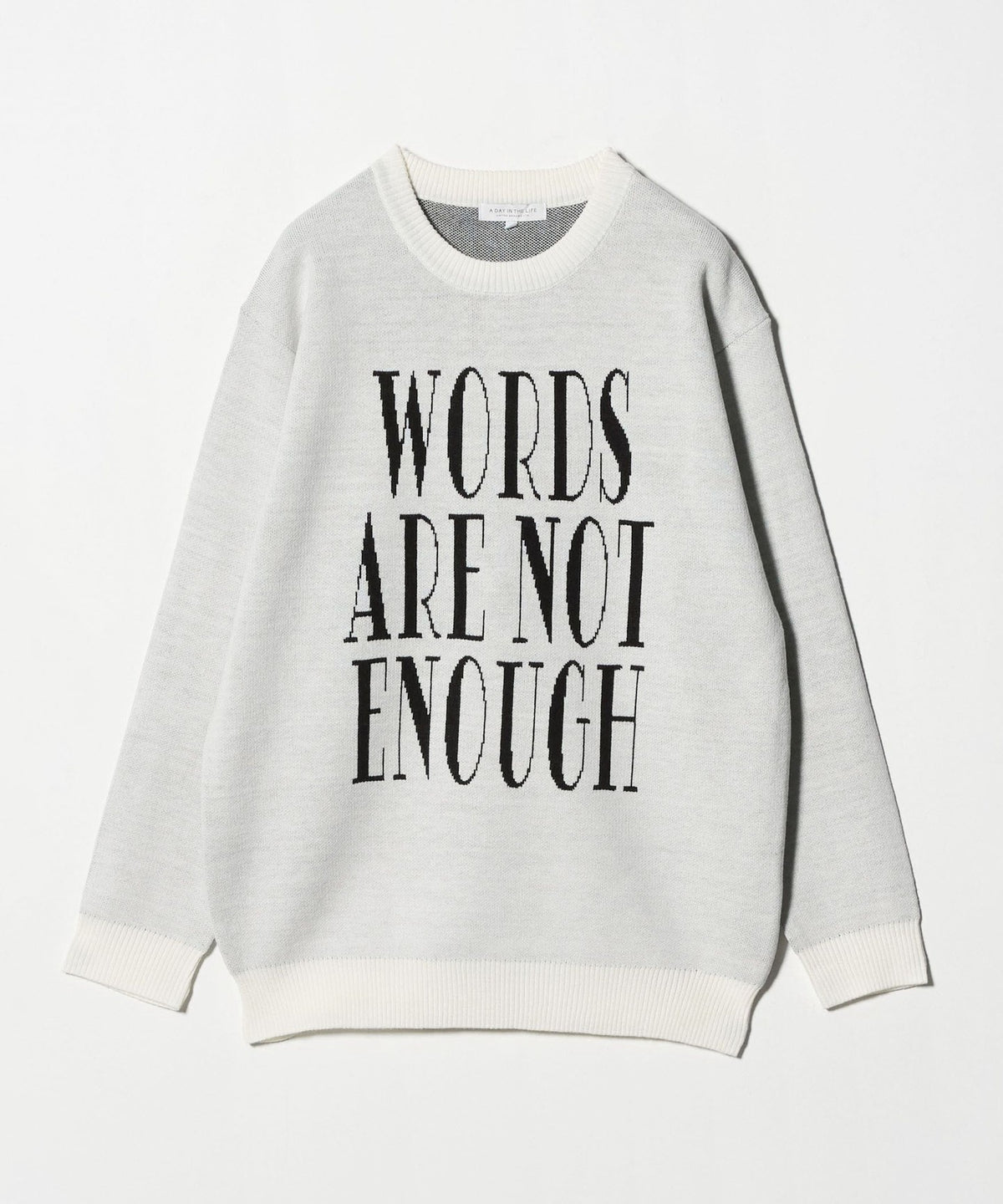 Relaxed Logo Knit -Washable- <A DAY IN THE LIFE>