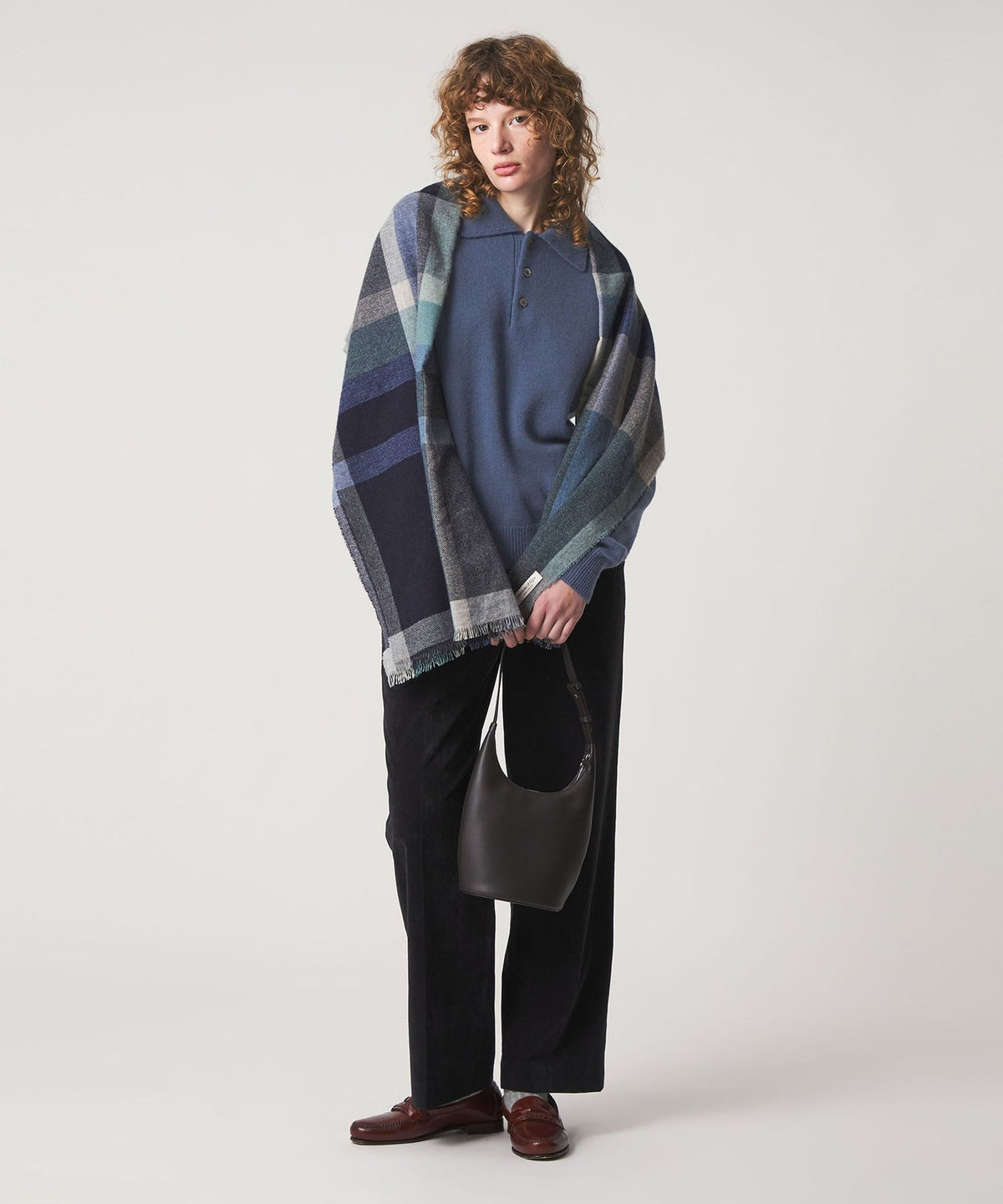 <Steven Alan>羊毛喀什米爾翻領針織衫