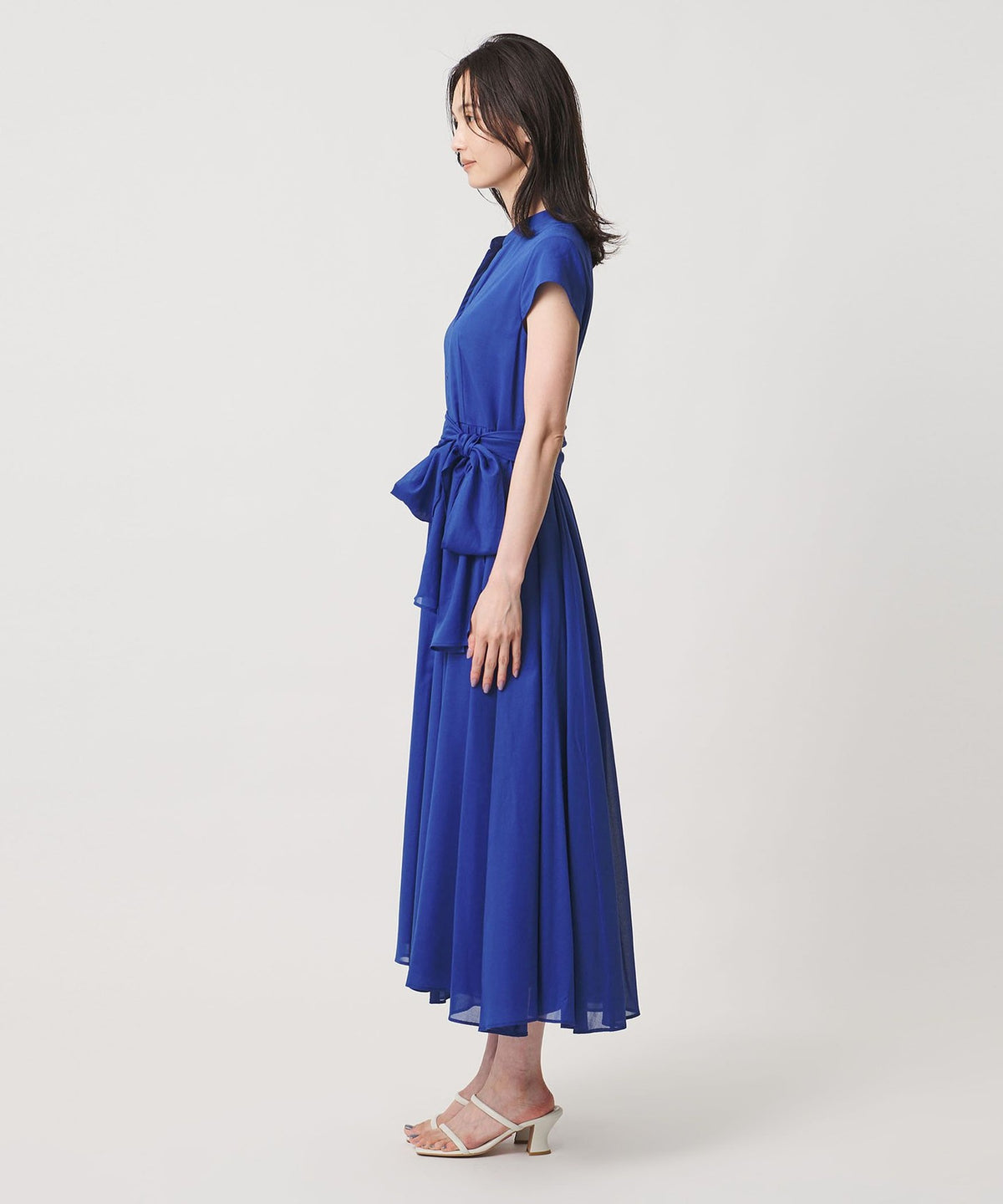 Cotton Cap-sleeve Dress