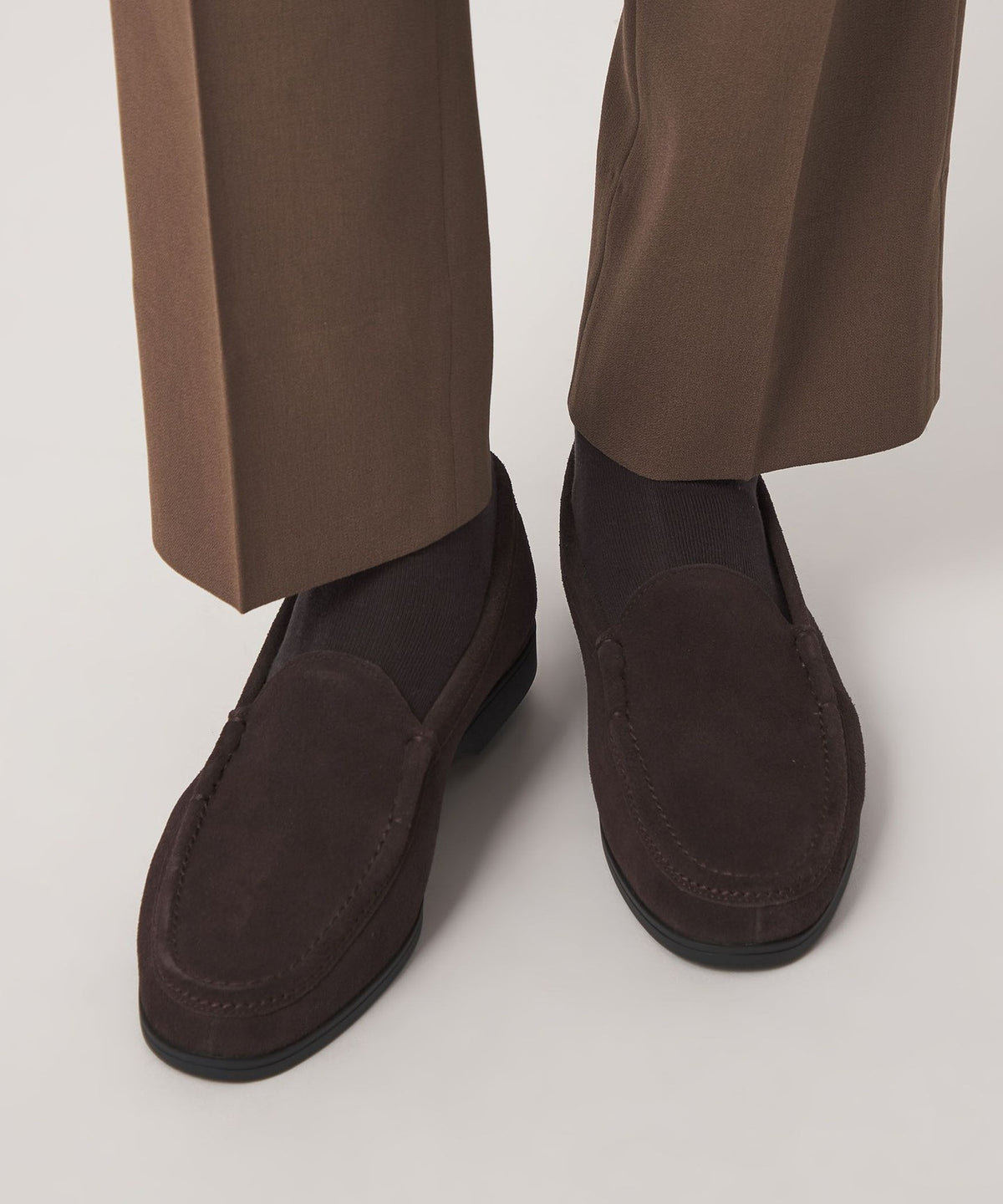 GLR Suede Vamp मोकासिन स्लिप-ऑन