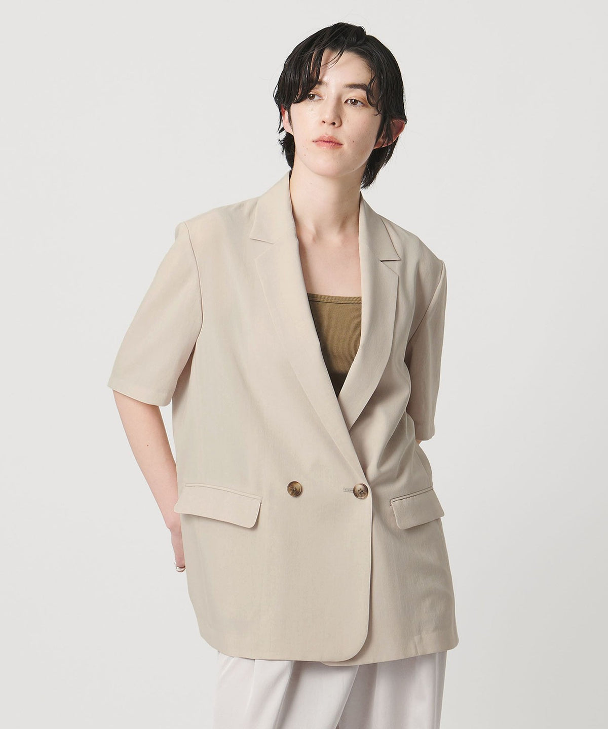<MARW UNITED ARROWS> Short Sleeve Double Jacket