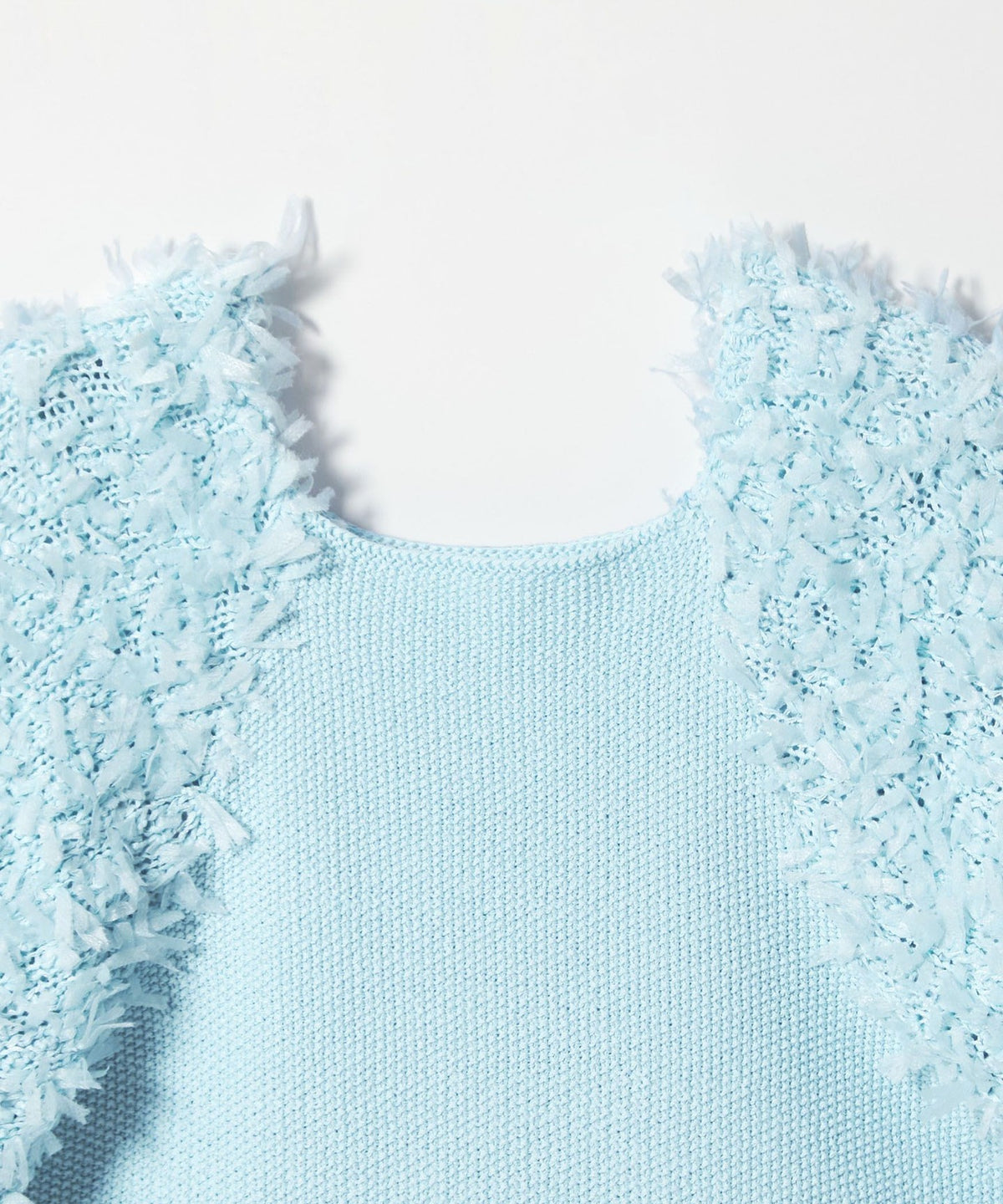 <EMMEL REFINES> EM HW Tape Yarn Short Sleeve Knit