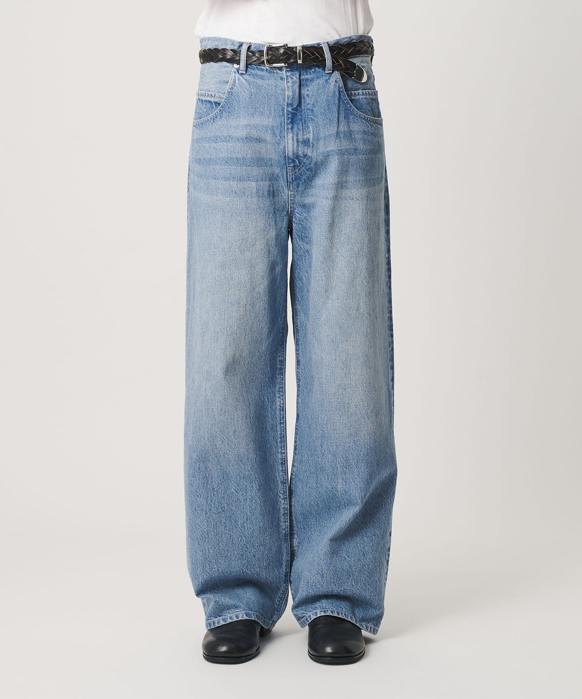 Denim Loose Pocket Baggy Pants