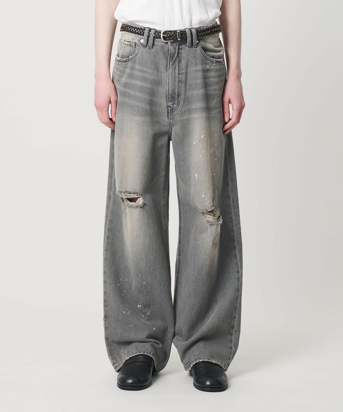 Distressed Light ounce Baggy डेनिम पैंट