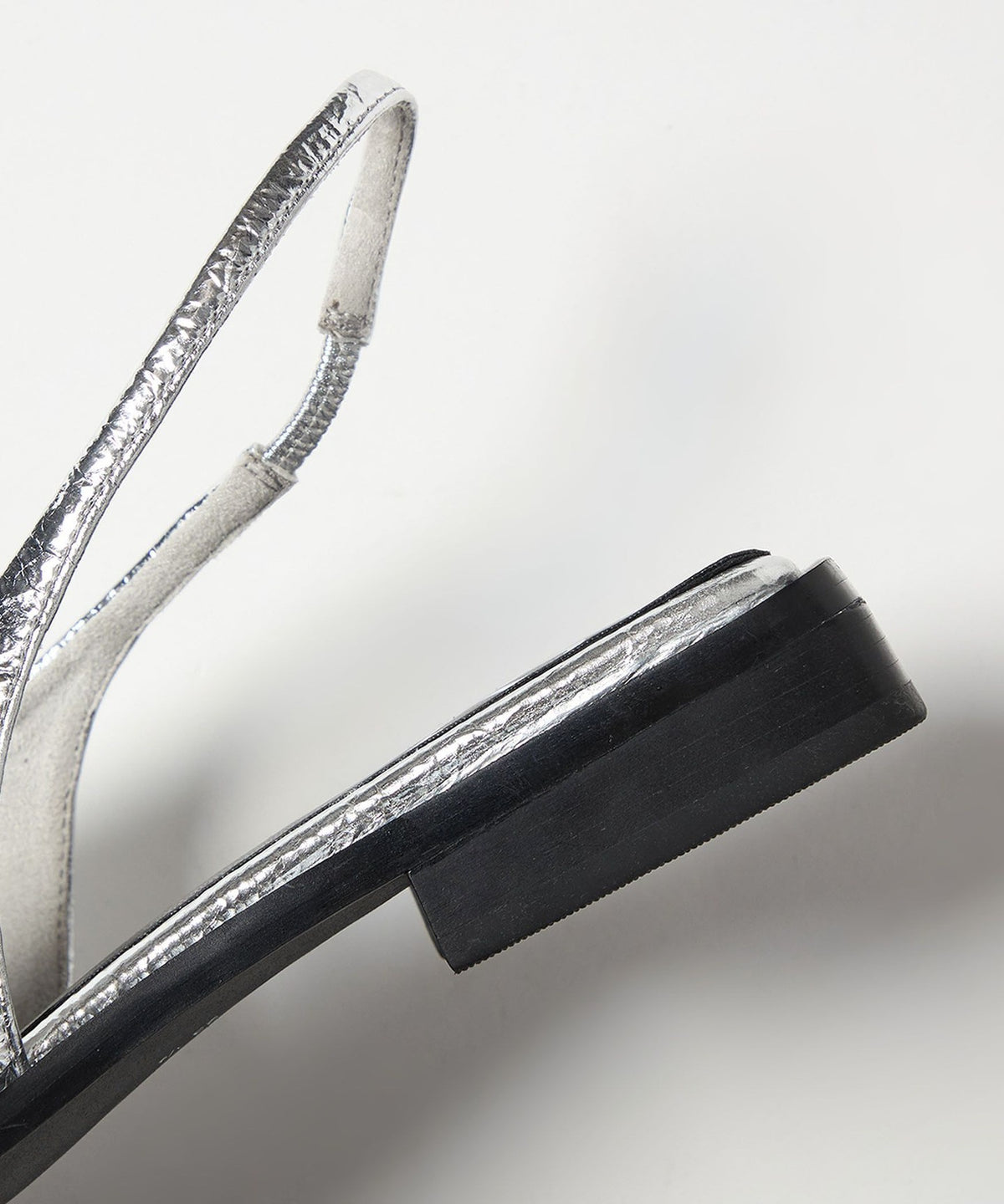 <SY> Pointed Edgy Piece Back Belt Flats 20↑