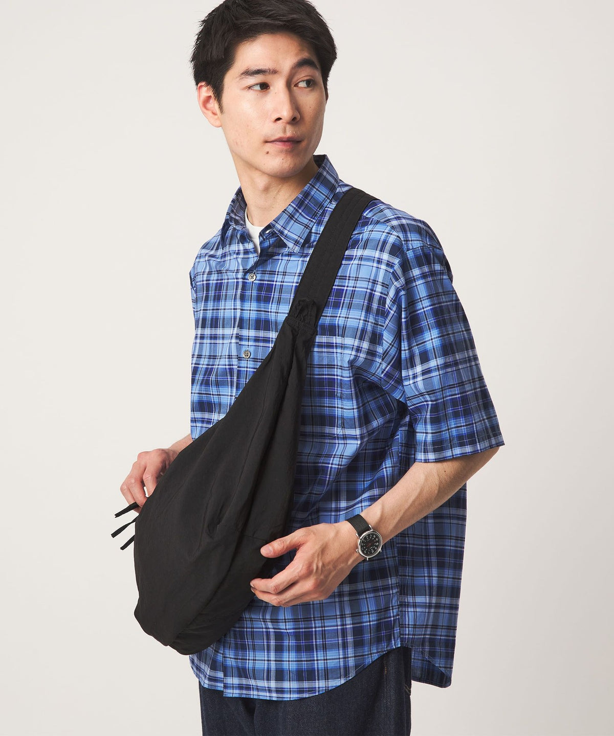 【WEB 한정】2WAY 유니섹스 라운드 숄더백 / 발수
