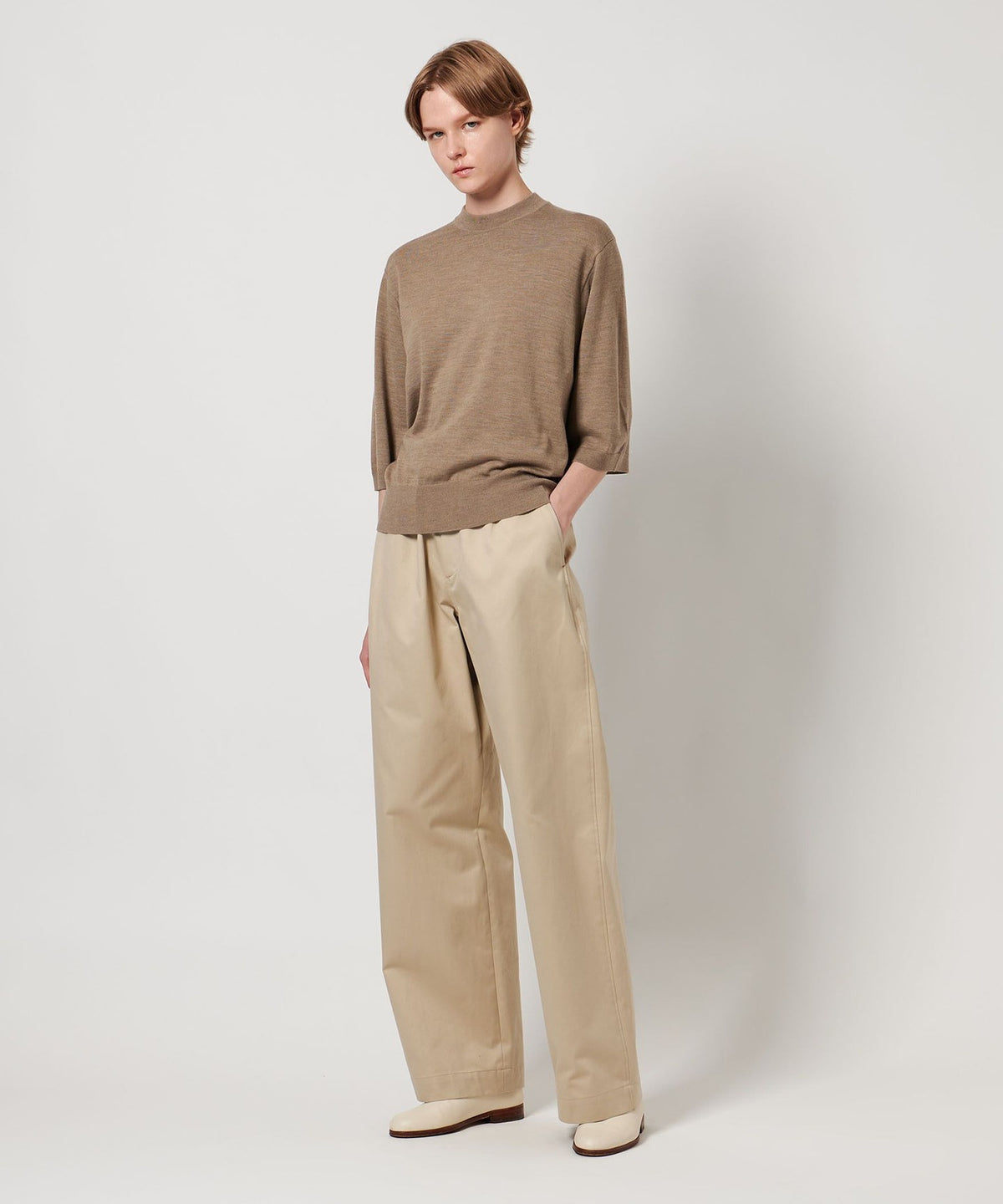 <LOEFF> Tricot à manches courtes jauge 16