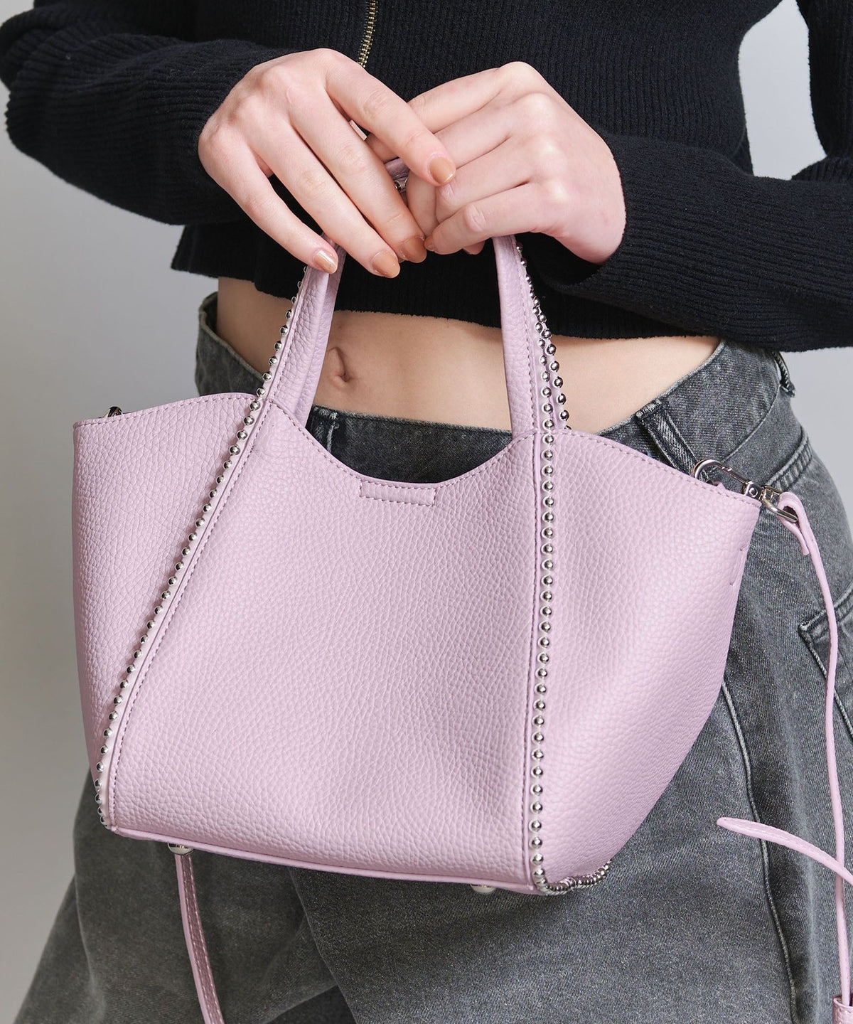 Mini sac cabas chaîne à billes - 2 en 1 -