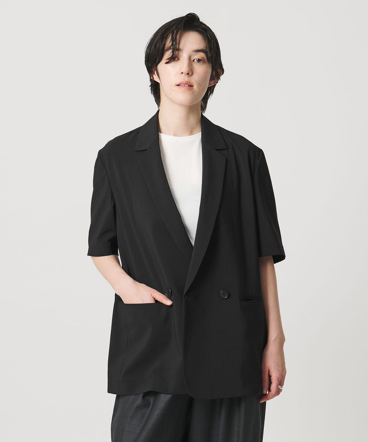<MARW UNITED ARROWS> Short Sleeve Double Jacket