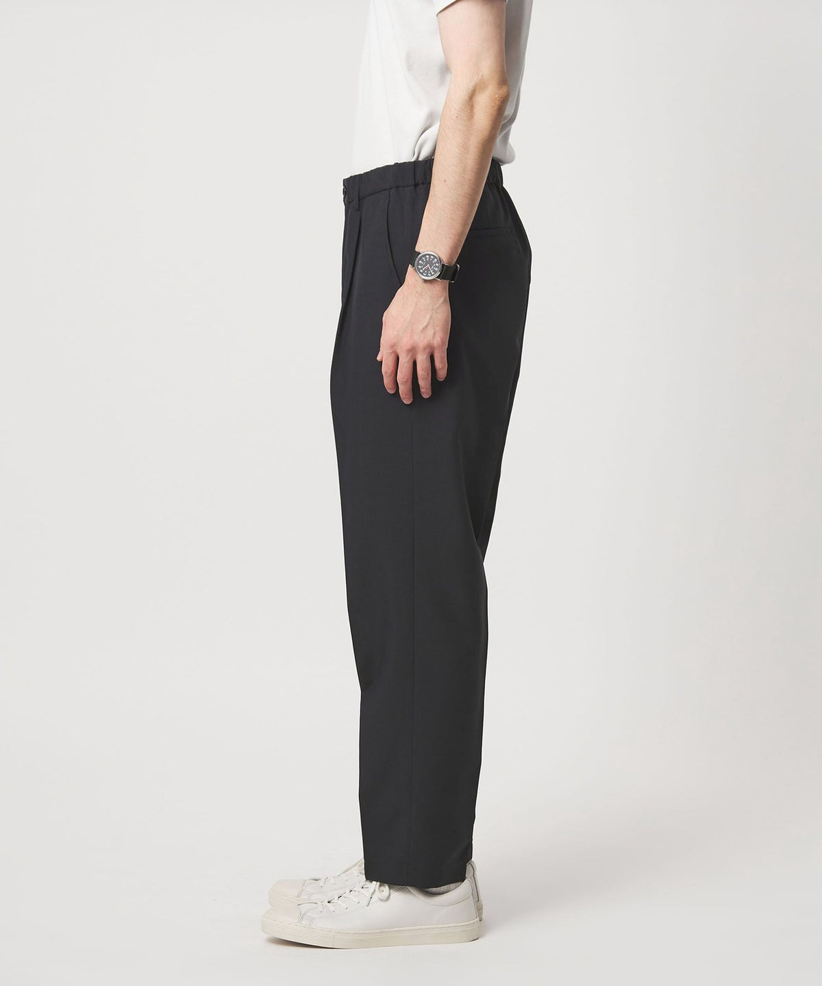 WEB-Limited JUST fit Dry Polyester 1-Pleat Easy Slacks - पसीना सोखने वाला और जल्दी सूखने वाला