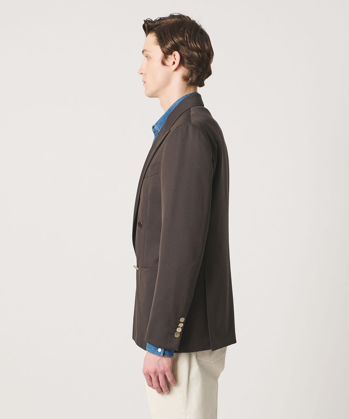 Gabardine Double 4-button ब्लेज़र S-MODEL