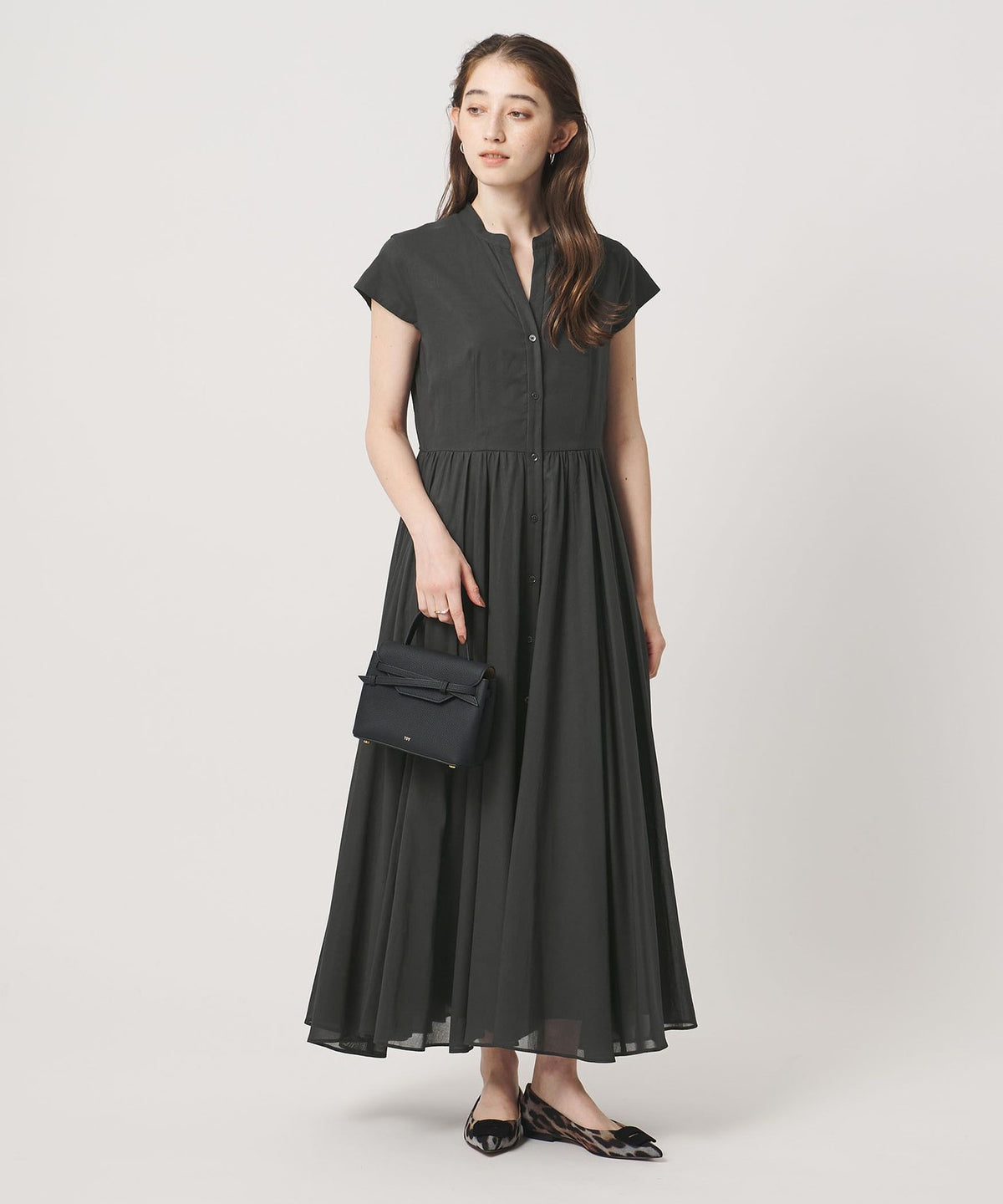Cotton Cap-sleeve Dress
