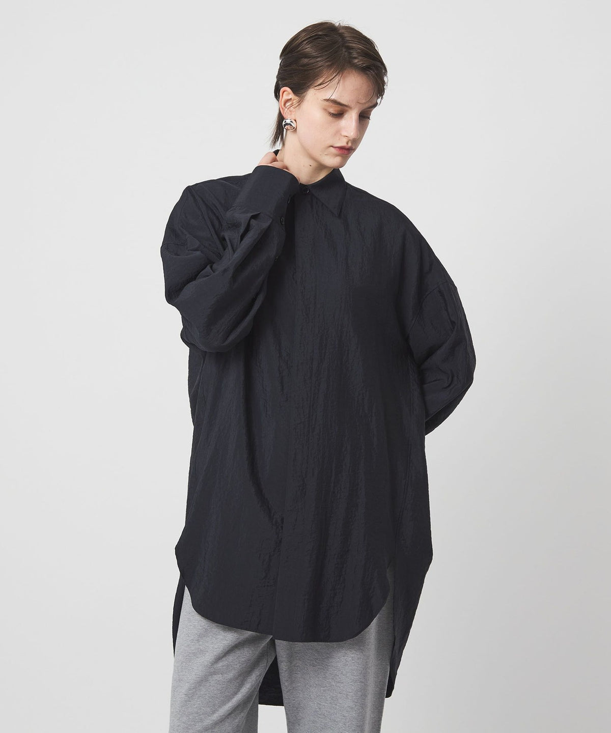 <ASTRAET> Fly Front Long Shirt