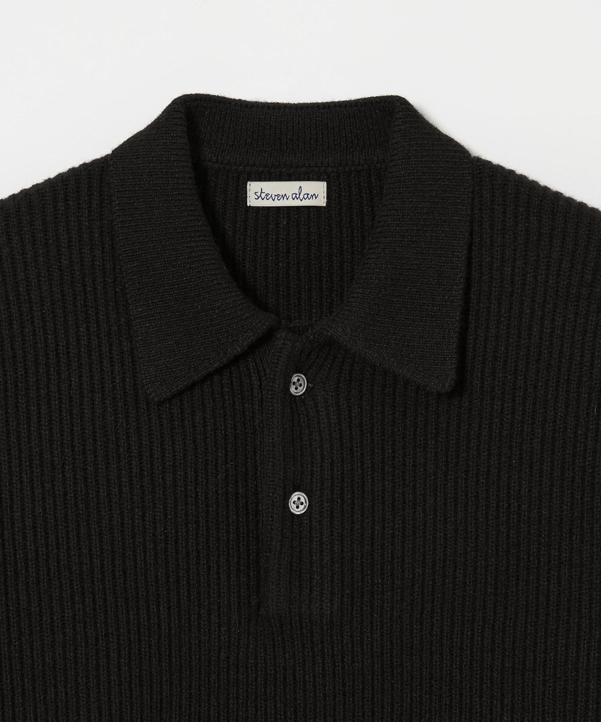 <Steven Alan> 澳大利亚羊羔毛 Polo领 针织衫 NARROW