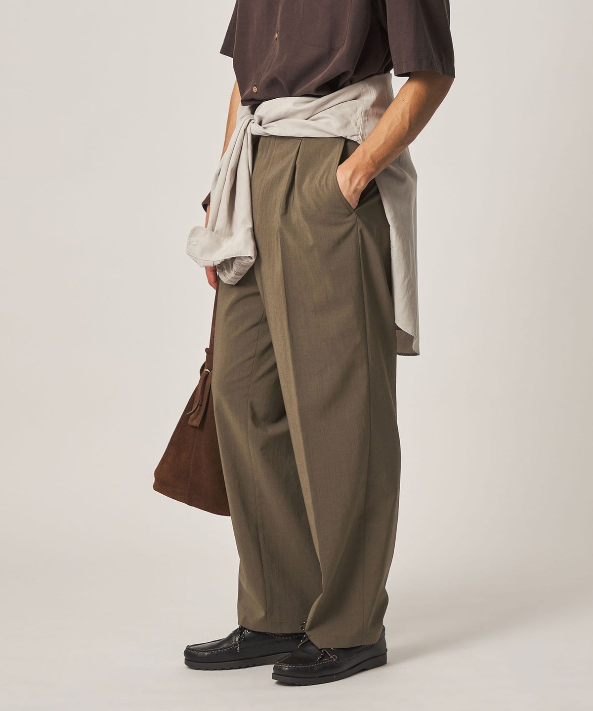 <Steven Alan> RENURMY 아웃 원 플리츠 슬랙스