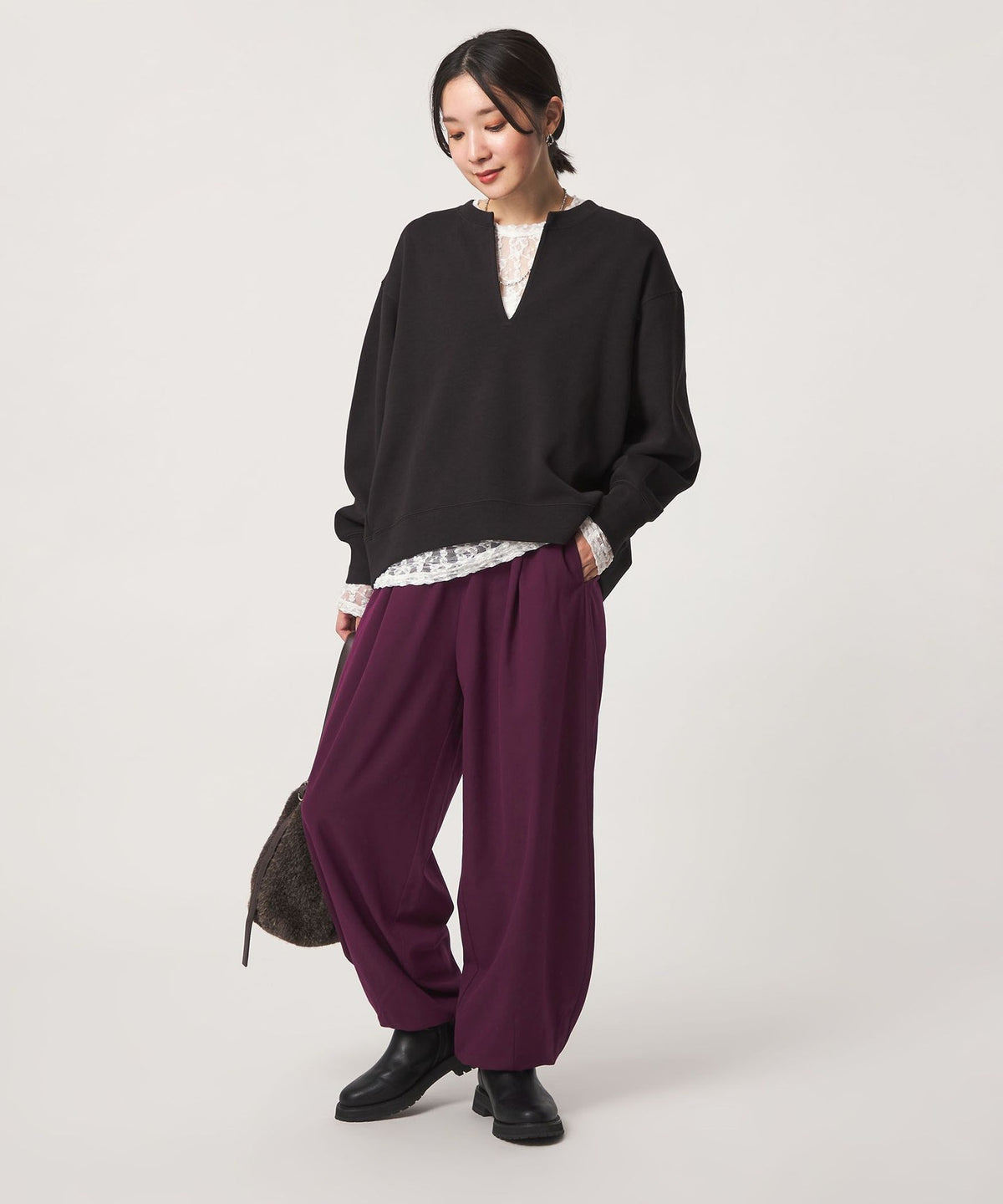 Online Exclusive: <at ease> Balloon Pants - Machine Washable, Stretch, Anti-Static