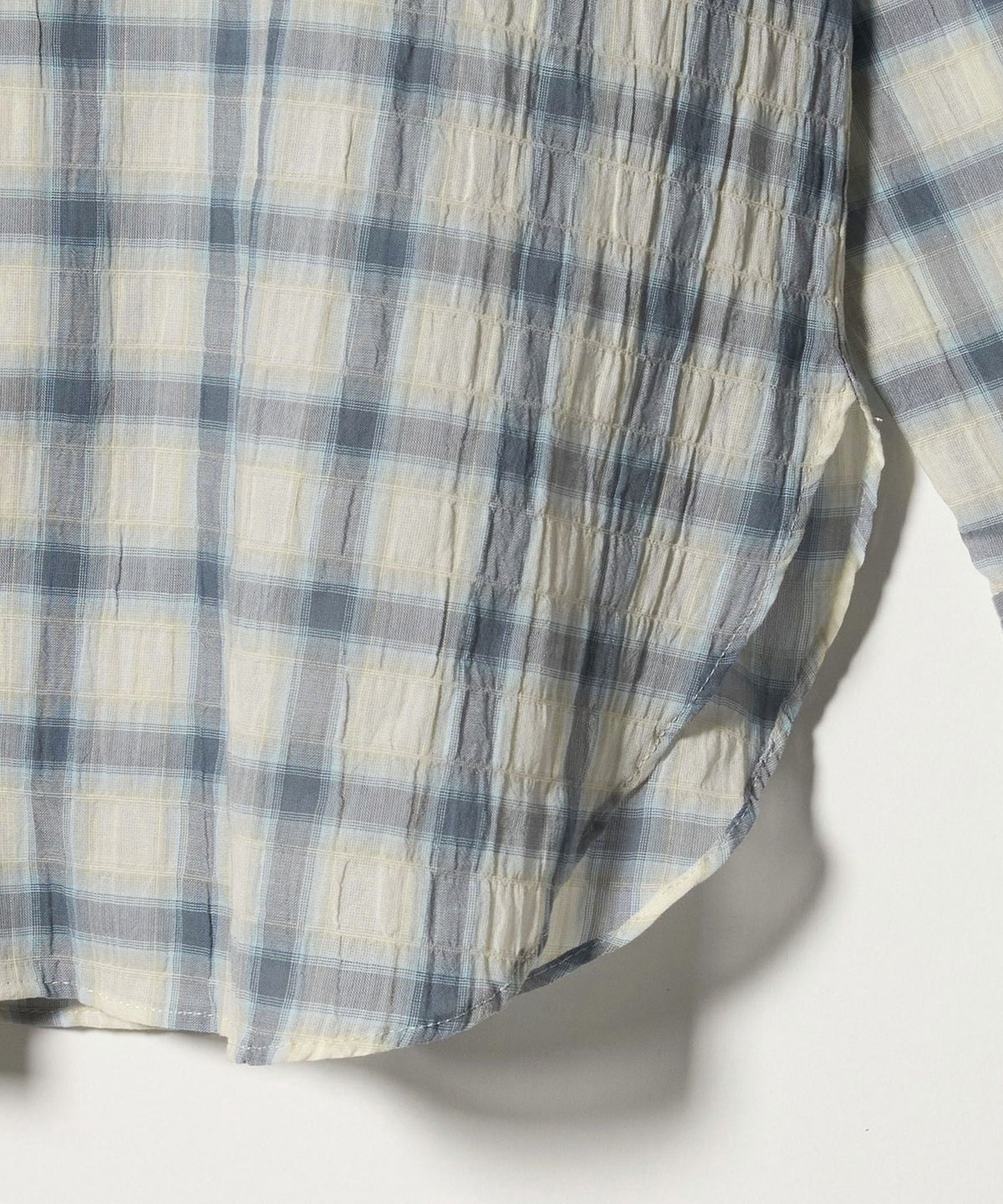 WEB Limited <at ease> Hood Check Shirt