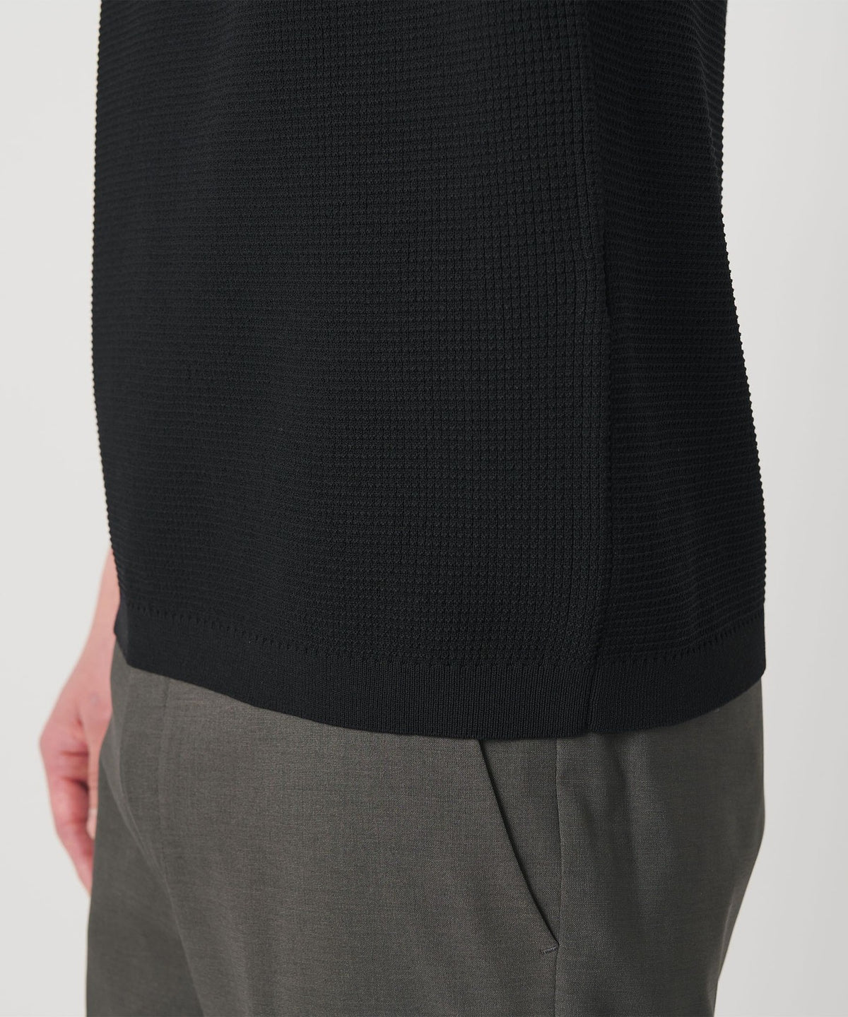【网络限定 WARDROBE SMART】可机洗 Piqué 针织T恤【抗菌防臭】