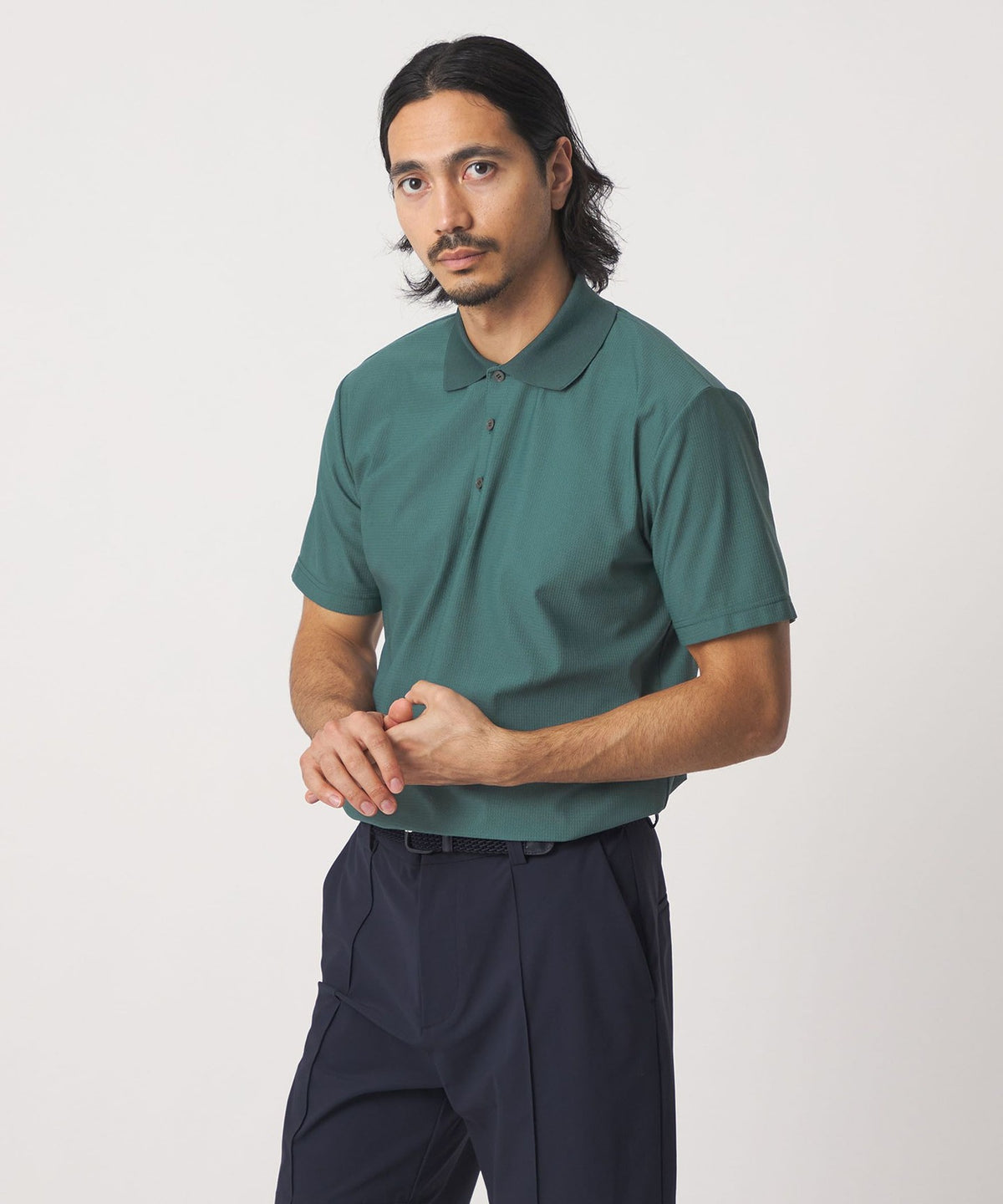 Men's Mesh Back Logo पोलो शर्ट Quick Dry